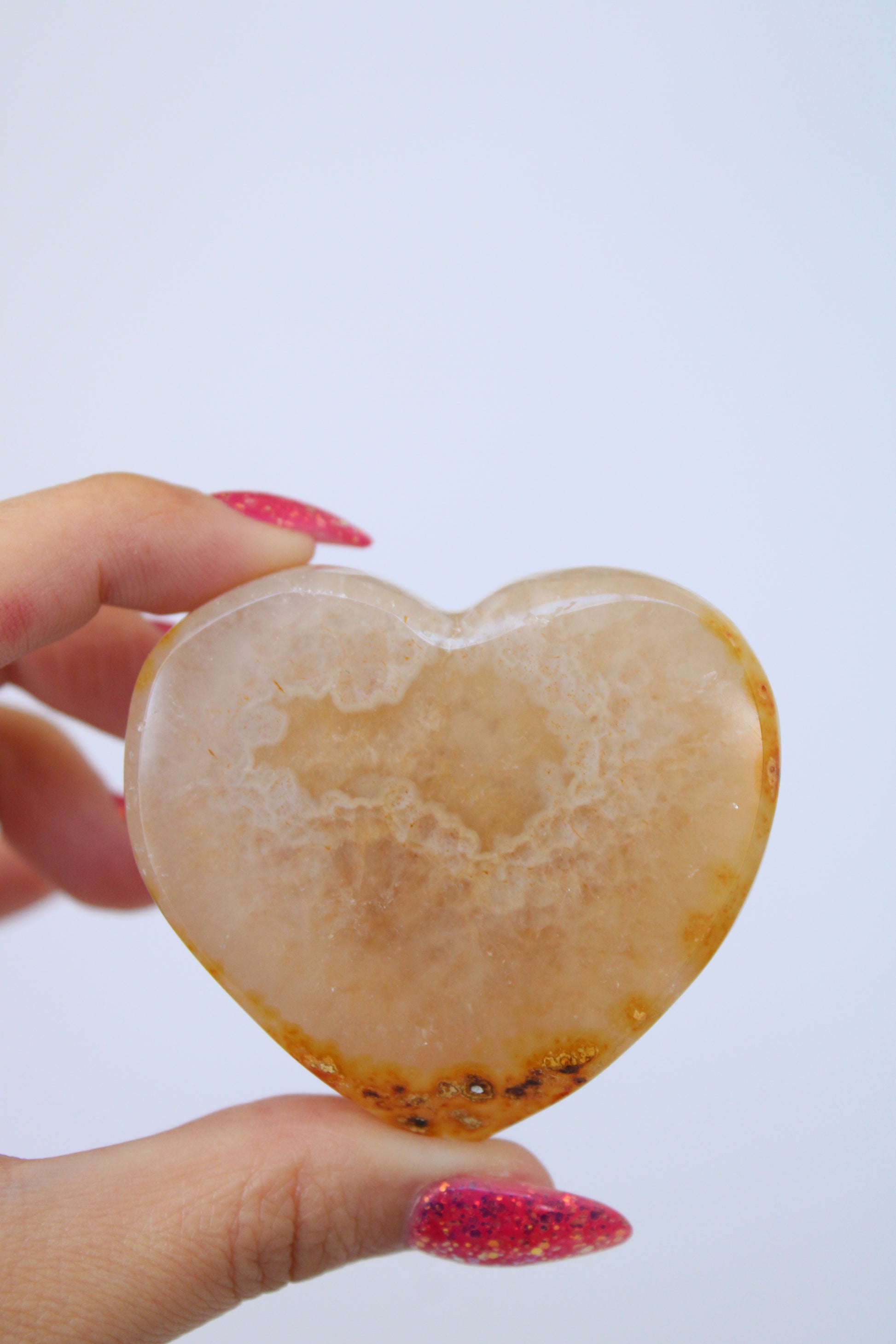 Agaat hartje druzy - Gemstone Dreams