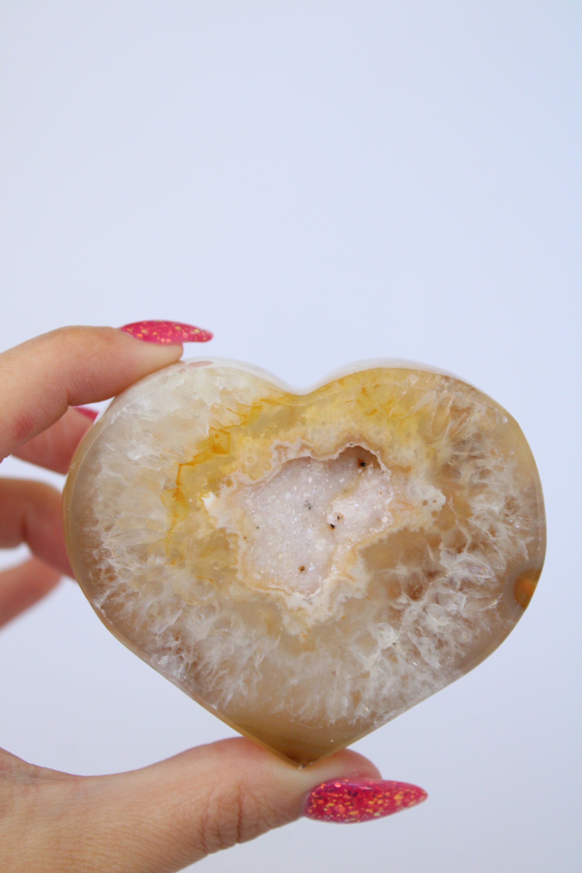 Agaat hart druzy - Gemstone Dreams