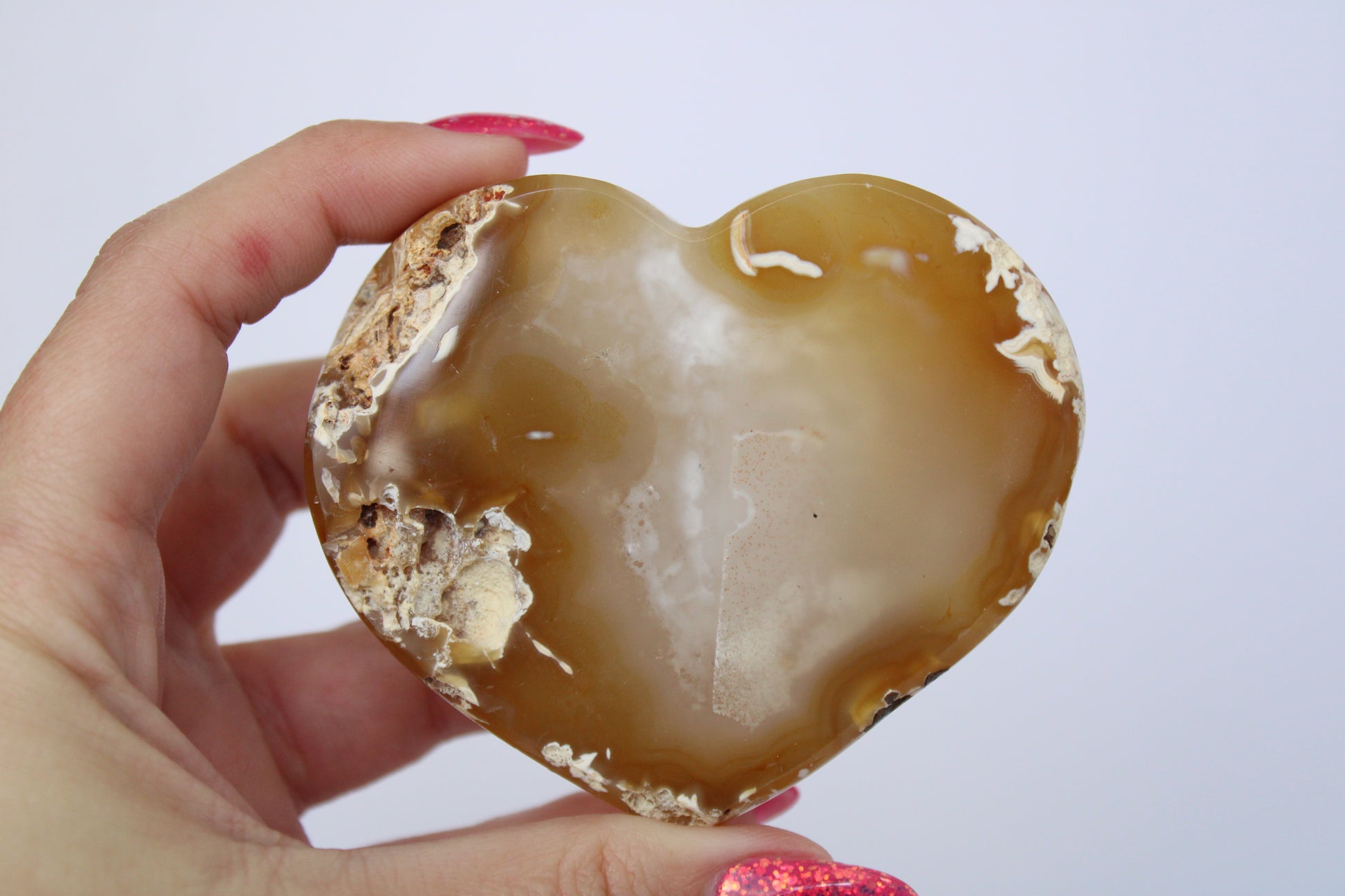 Agaat hart druzy - Gemstone Dreams