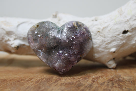 Flower amethyst hartje - Gemstone Dreams