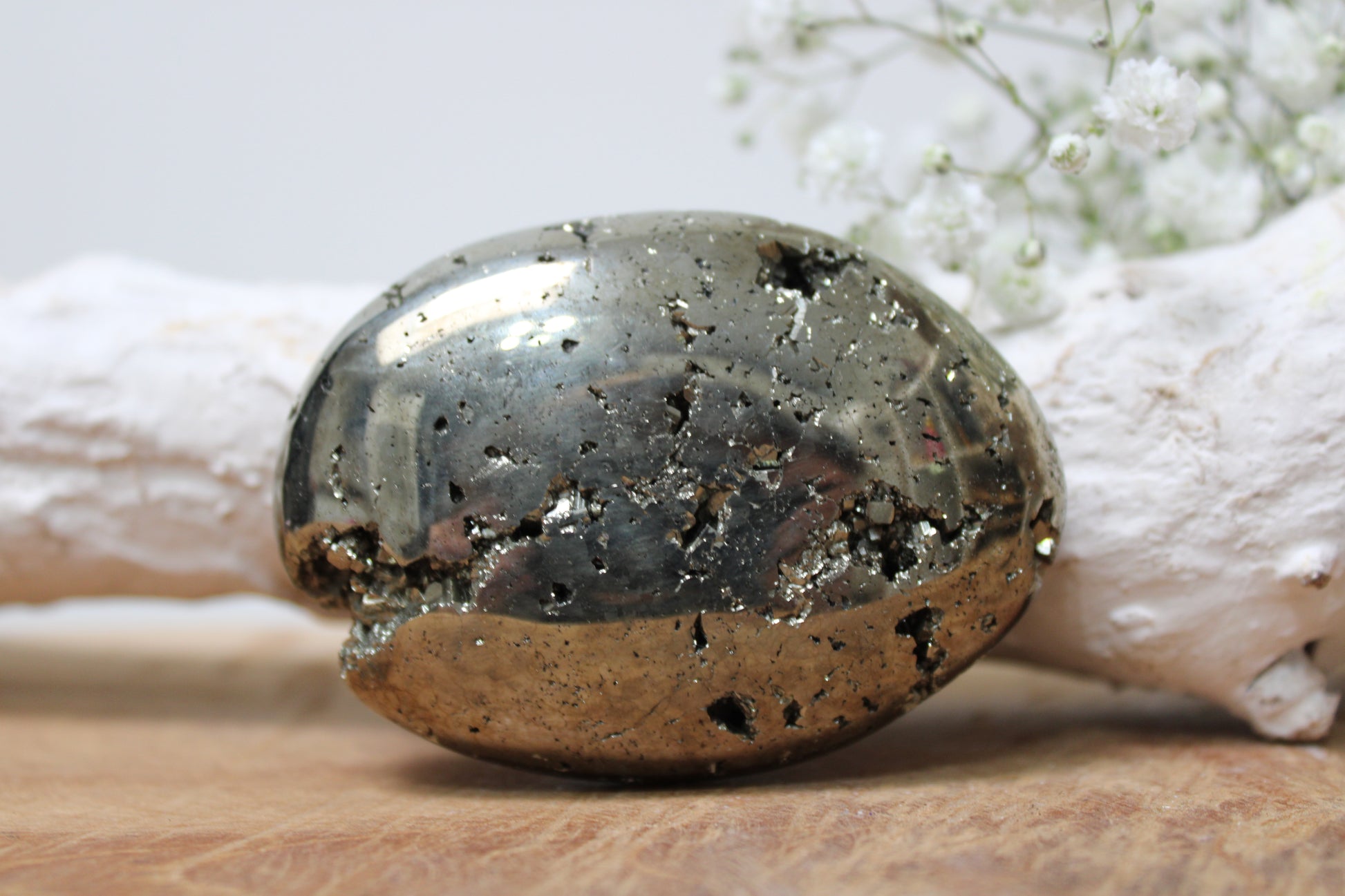 Pyriet palmsteen groot - Gemstone Dreams