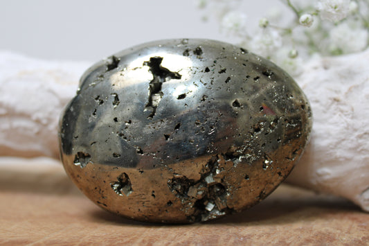 Pyriet palmsteen groot - Gemstone Dreams