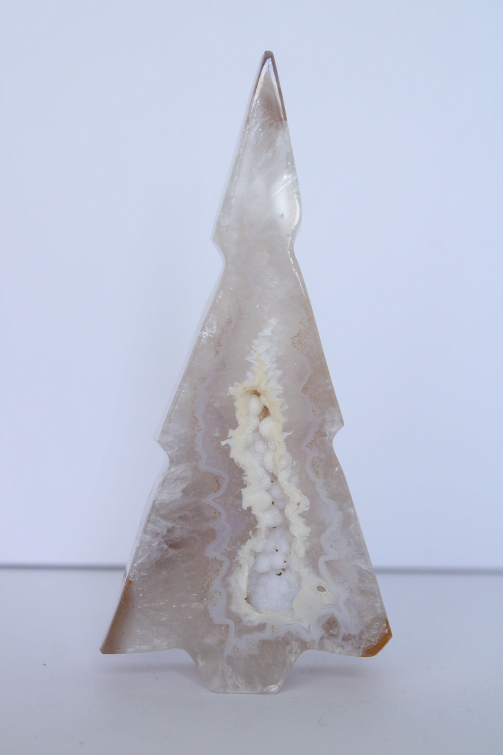 Agaat kerstboom sugar druzy - Gemstone Dreams