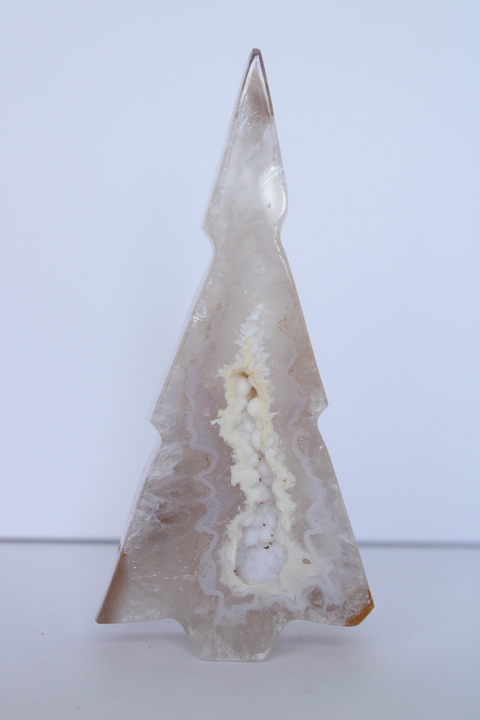 Agaat kerstboom sugar druzy - Gemstone Dreams