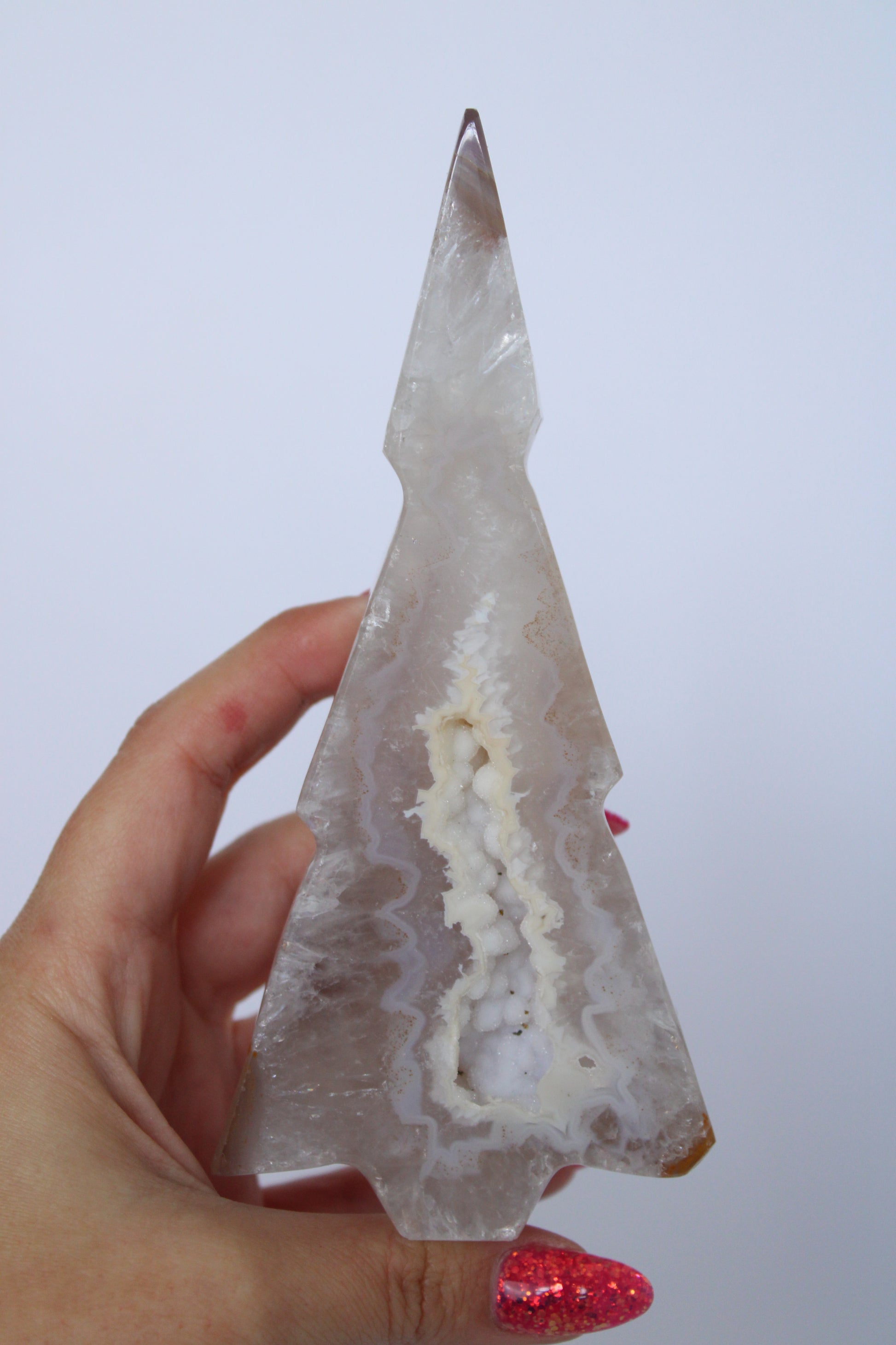 Agaat kerstboom sugar druzy - Gemstone Dreams