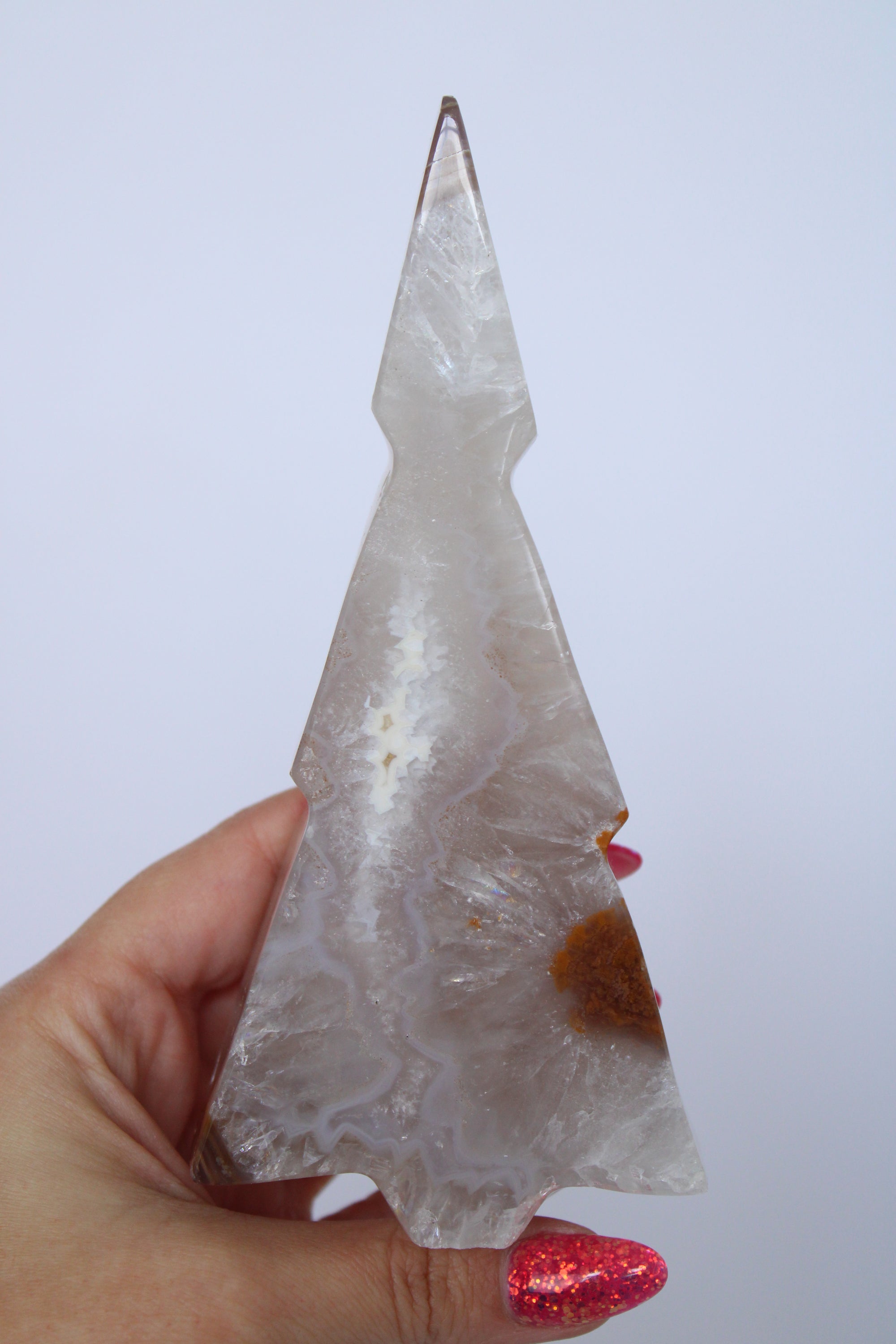 Agaat kerstboom sugar druzy - Gemstone Dreams