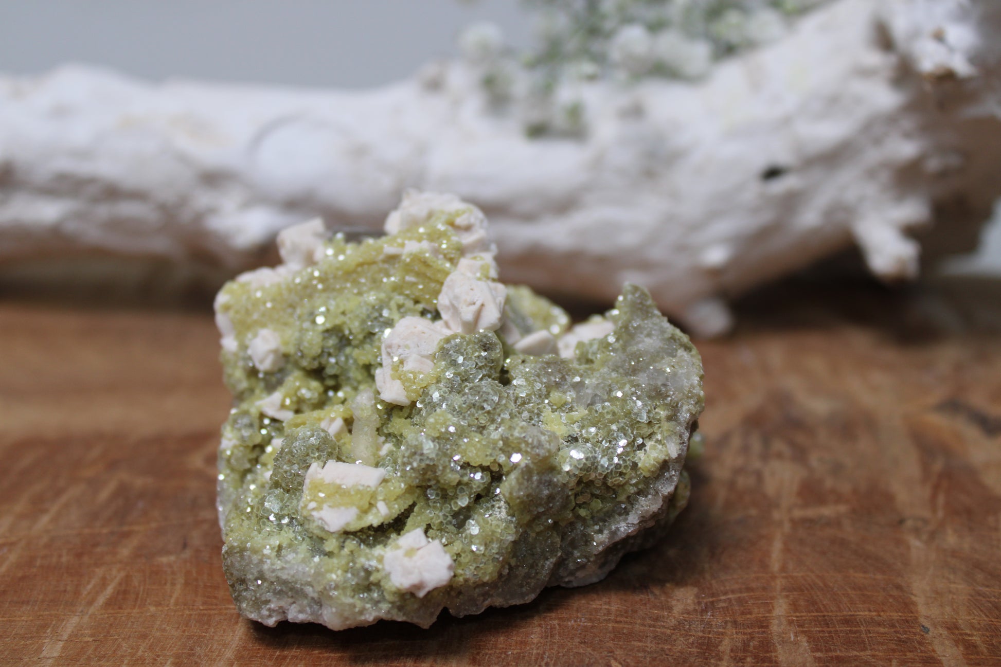 Zwavel met kwarts cluster - Gemstone Dreams