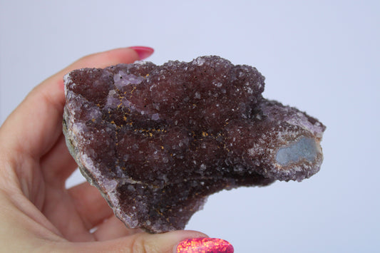 Regenboog amethist cluster wijnrood - Gemstone Dreams