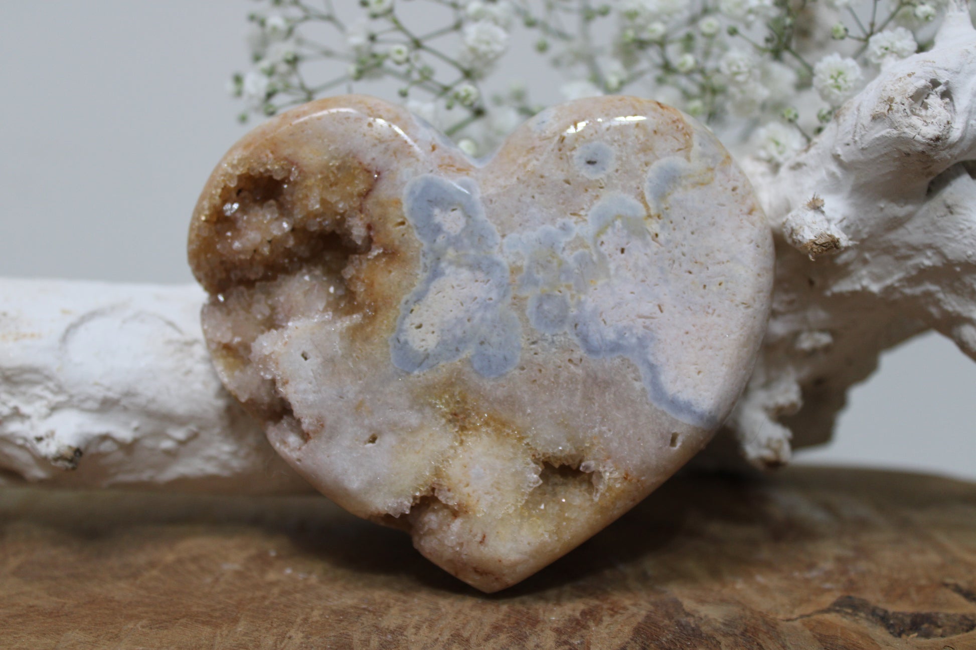 Roze amethist hart - Gemstone Dreams