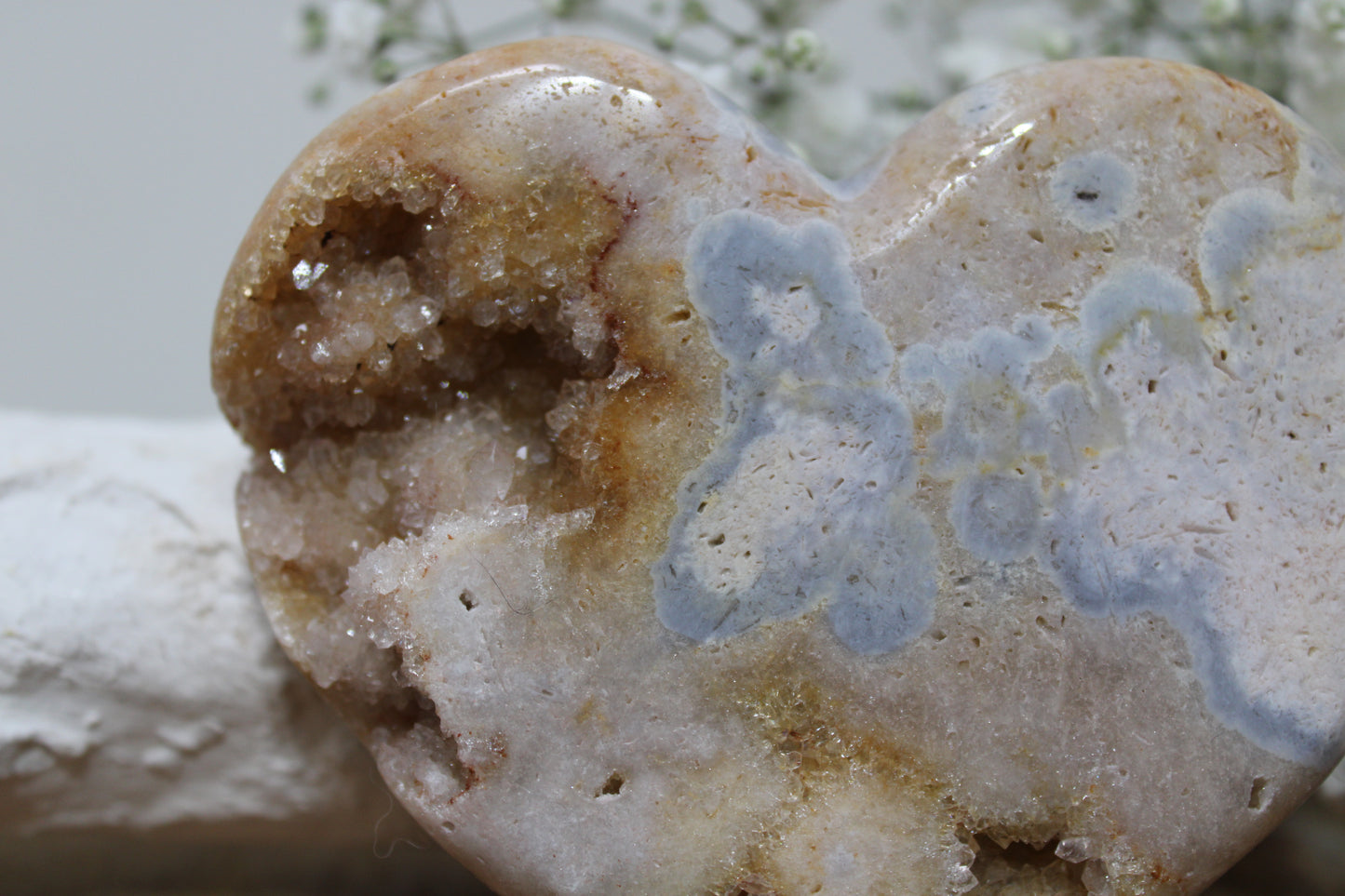 Roze amethist hart - Gemstone Dreams
