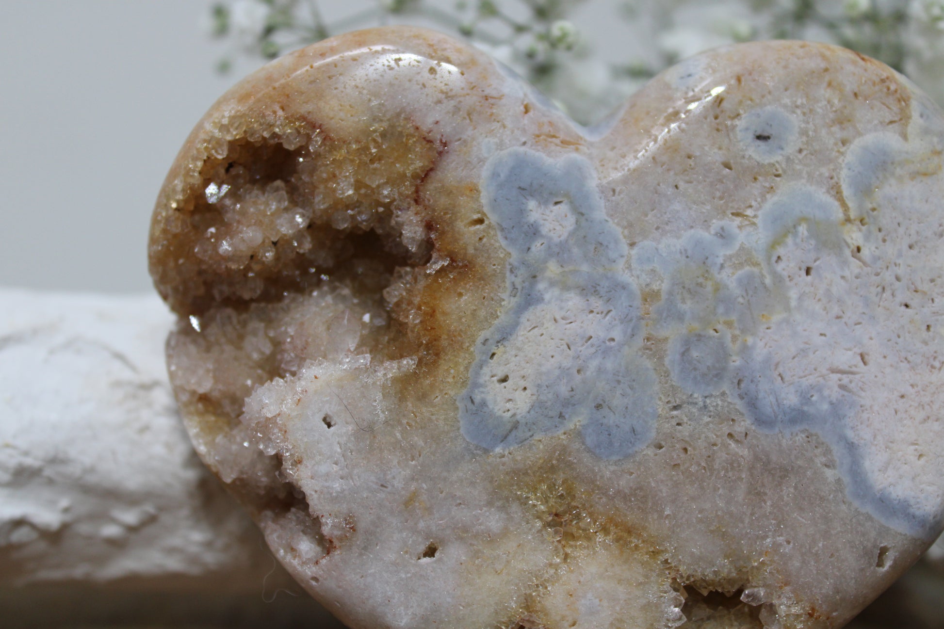 Roze amethist hart - Gemstone Dreams