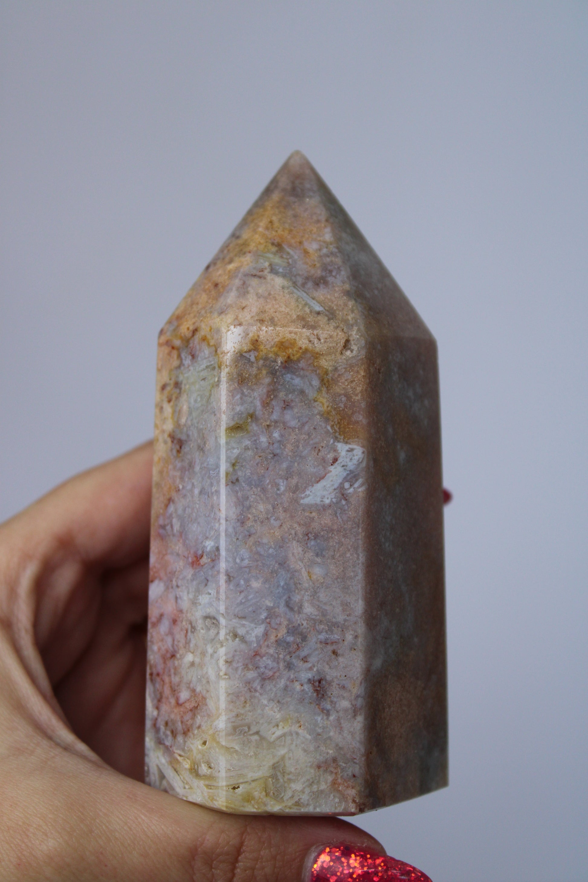 Roze amethist toren - Gemstone Dreams