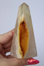 Agaat obelisk oranje druzy - Gemstone Dreams