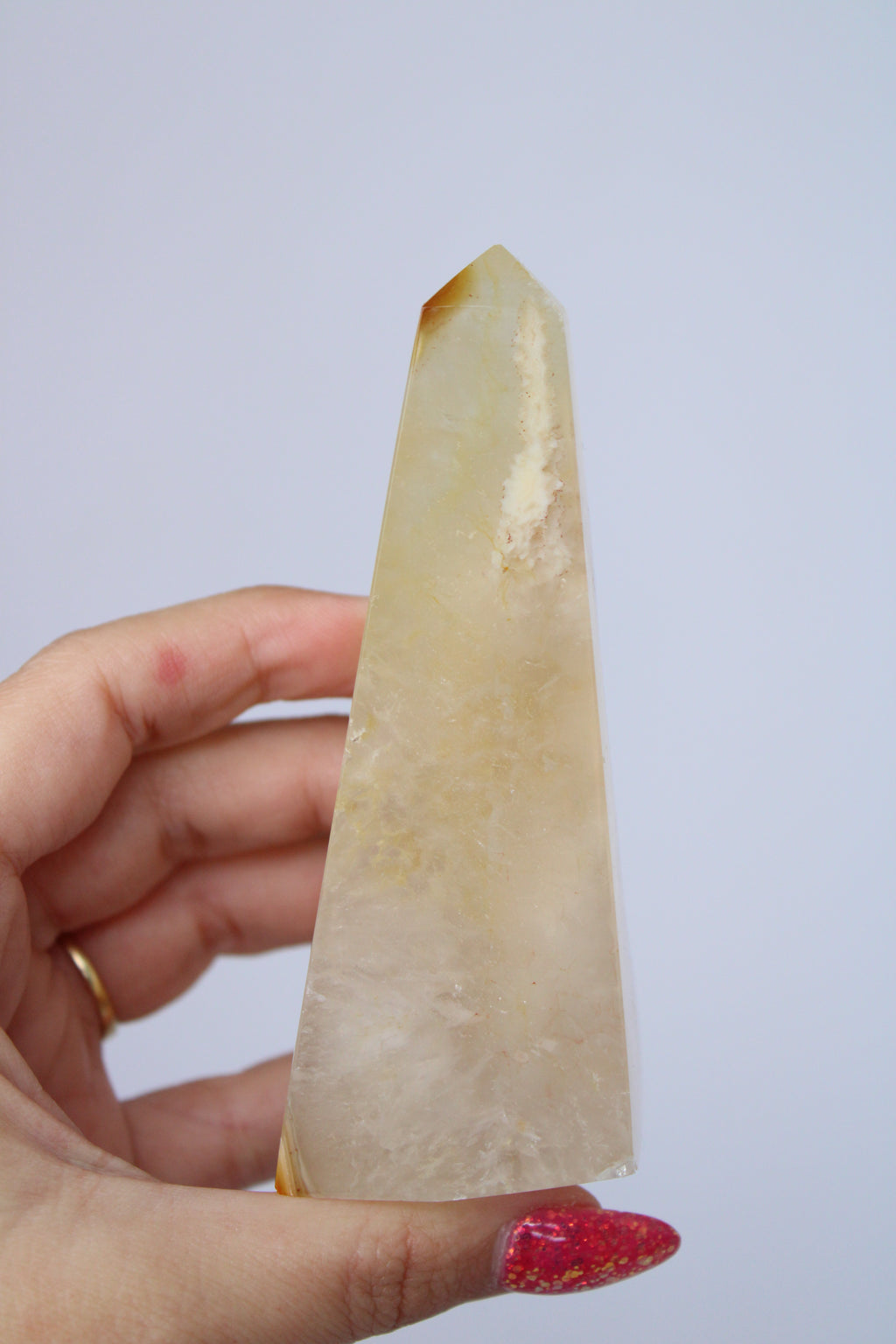 Agaat obelisk oranje druzy - Gemstone Dreams