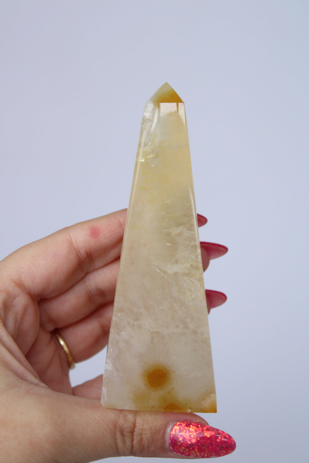 Agaat obelisk oranje druzy - Gemstone Dreams