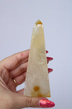 Agaat obelisk oranje druzy - Gemstone Dreams