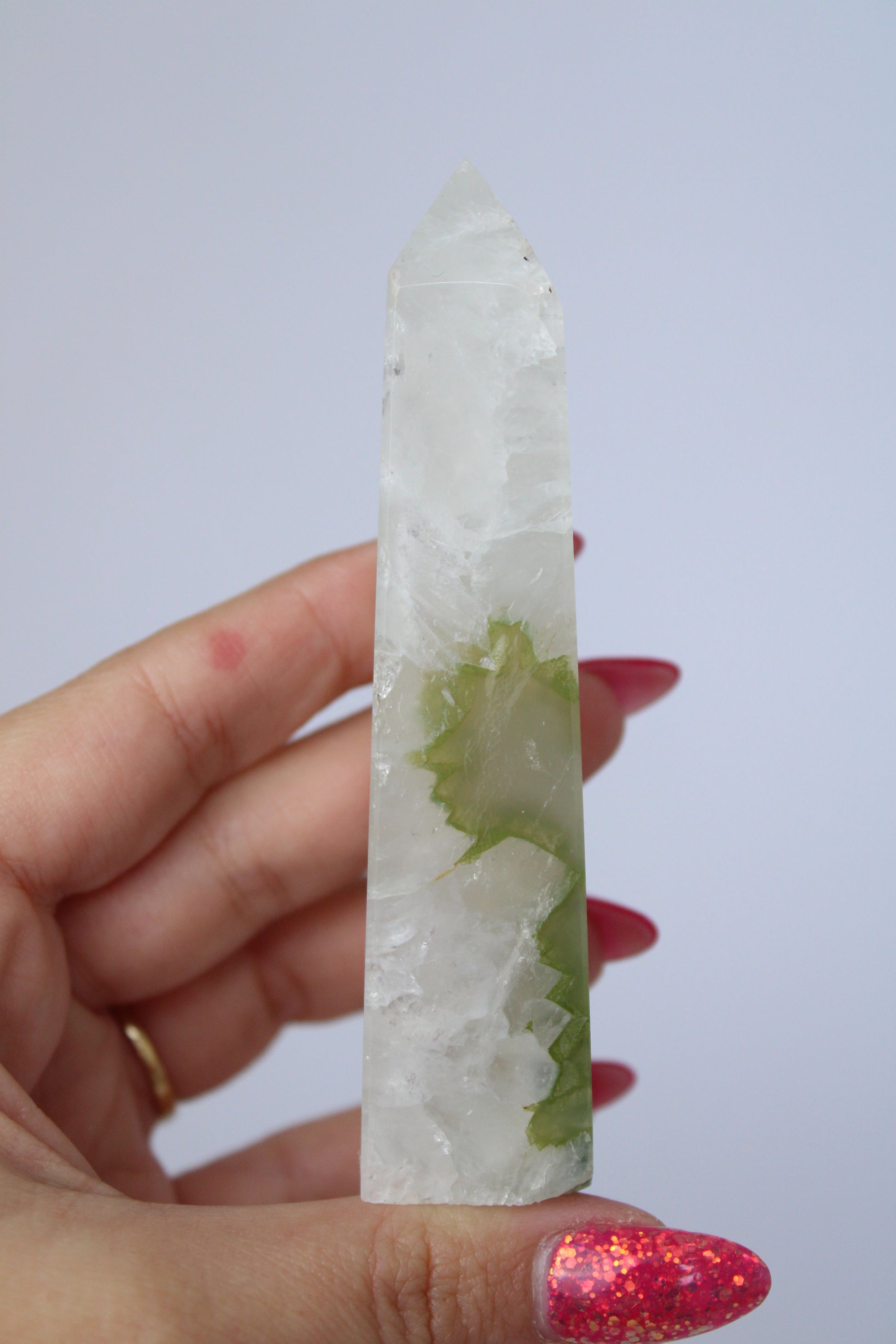 Groene agaat toren - Gemstone Dreams