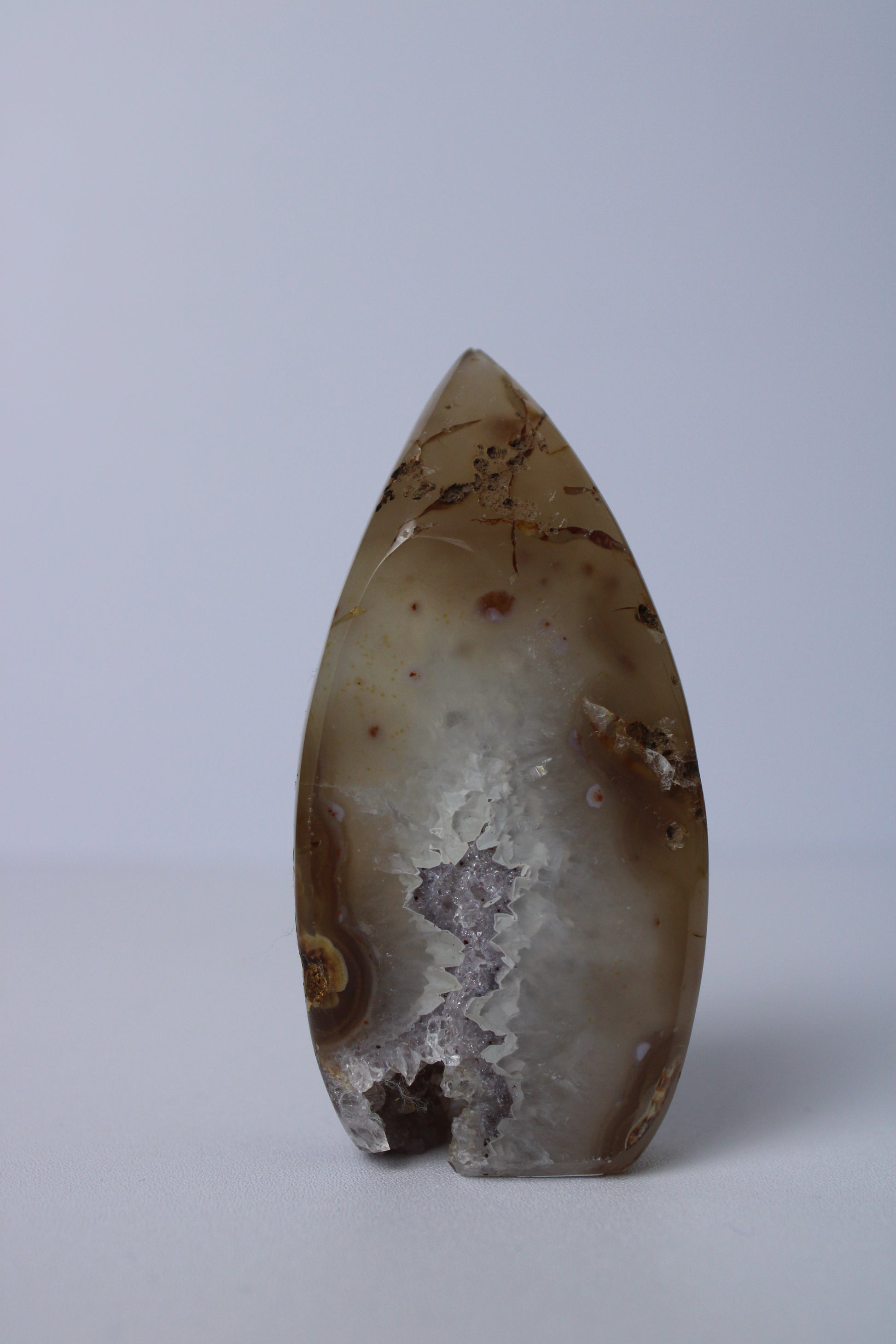 Agaatvlam met amethist - Gemstone Dreams