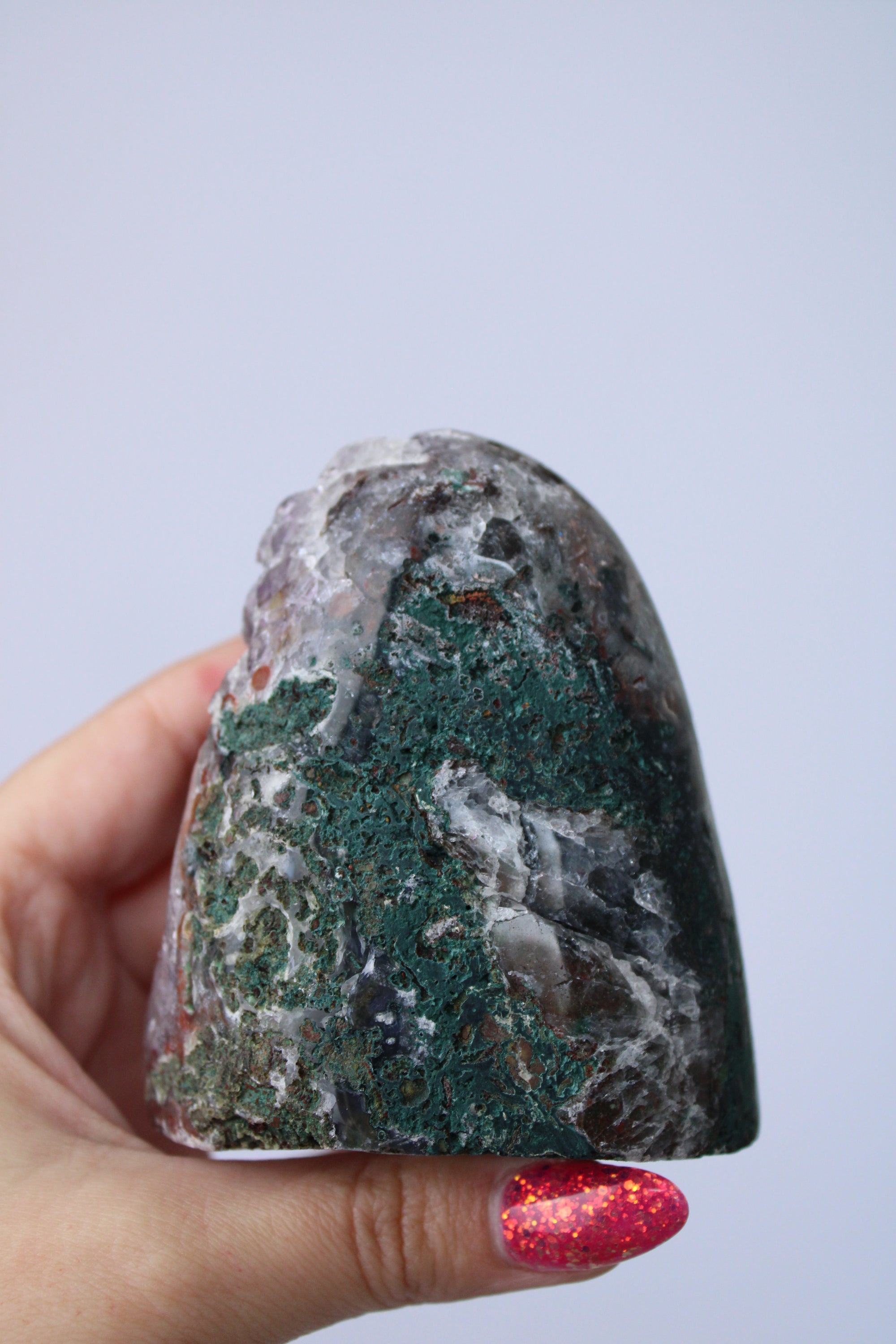 Amethist standvlak paars/zwart - Gemstone Dreams