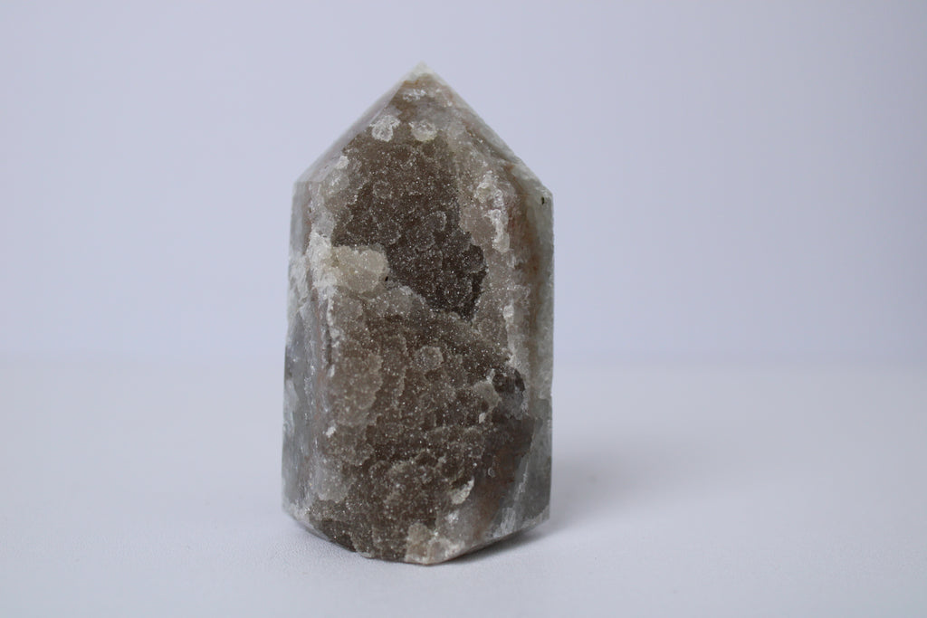 Regenboog amethist sugar druzy toren - Gemstone Dreams