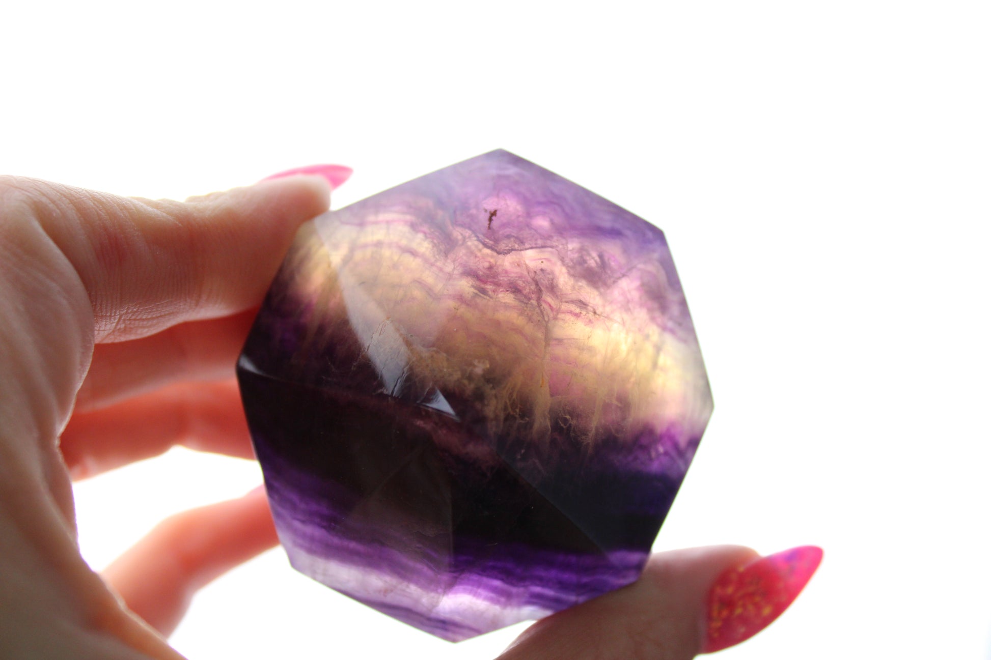 Regenboog fluoriet diamant - Gemstone Dreams
