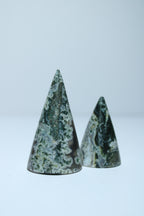 Ring holder moss agate