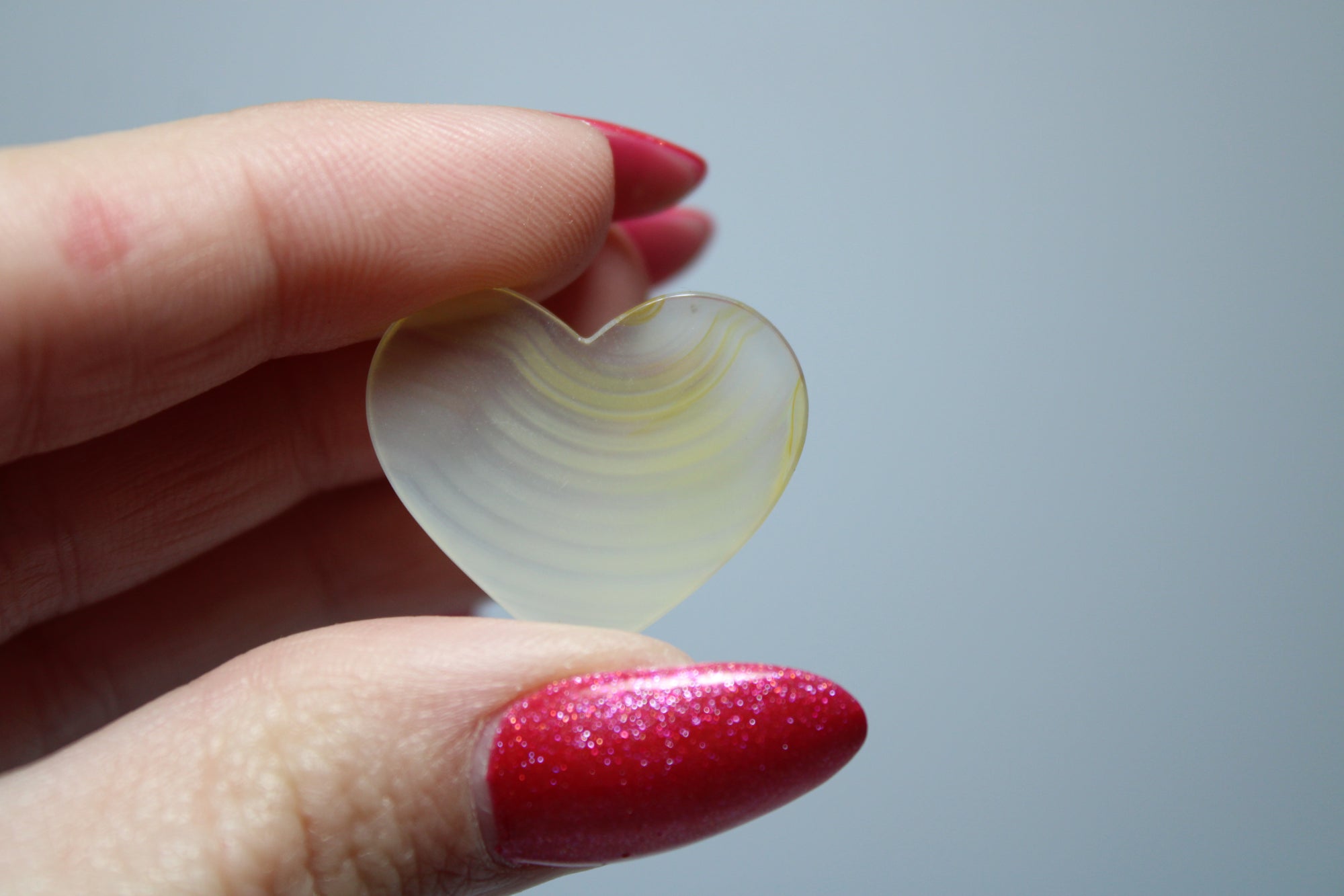 Iris agate heart