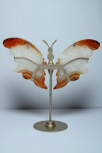Carneool vlinder op standaard