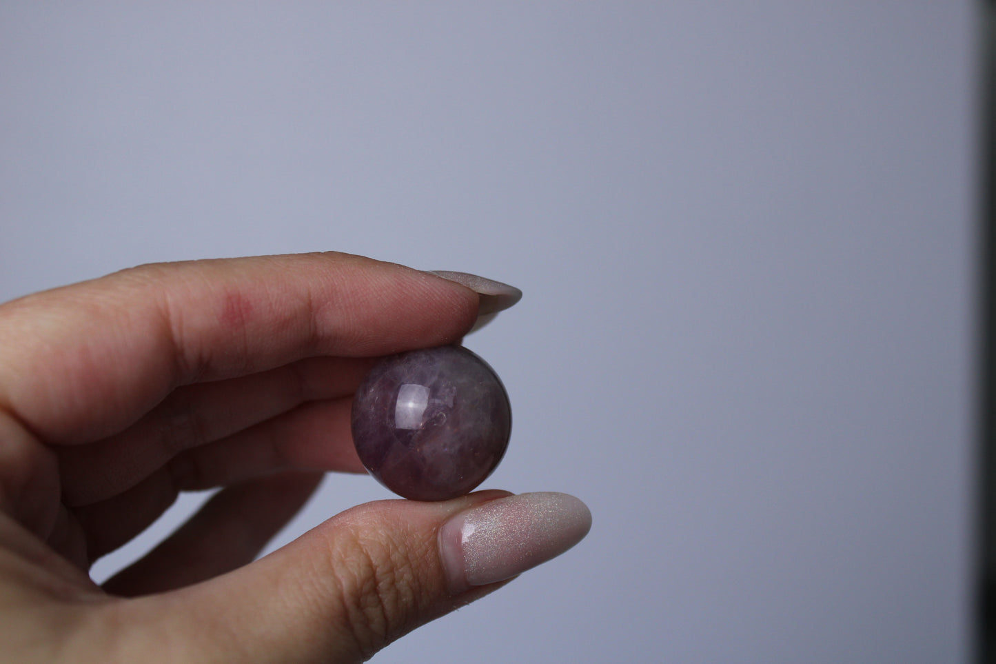 Paarse rozenkwarts bolletje - Gemstone Dreams