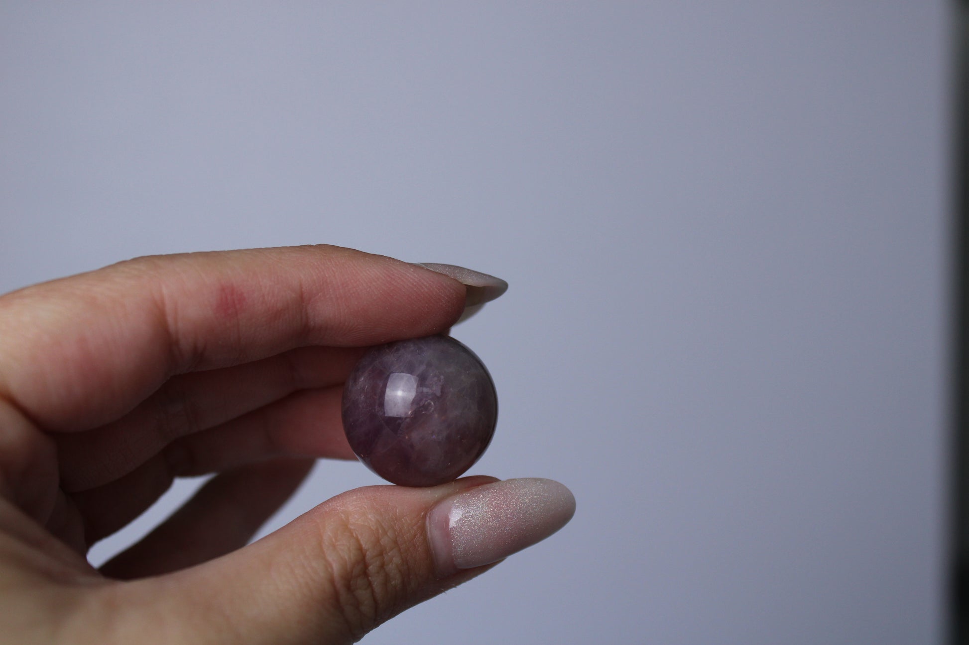Paarse rozenkwarts bolletje - Gemstone Dreams