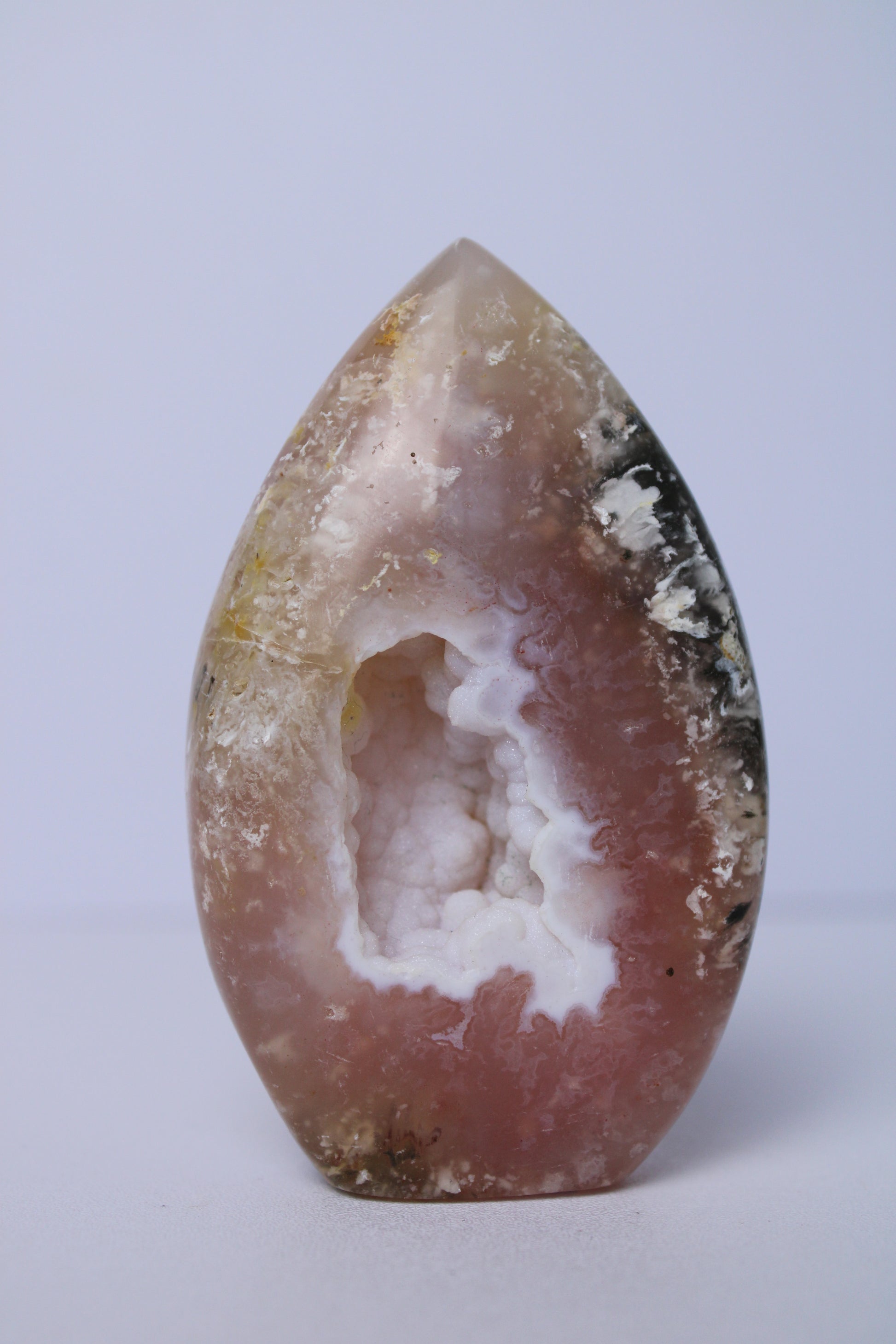 Pink plume agaat vlam - Gemstone Dreams