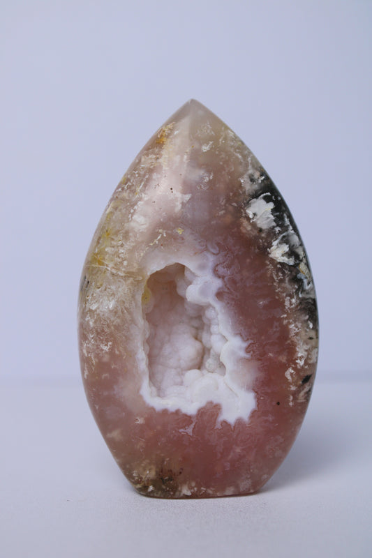 Pink plume agaat vlam - Gemstone Dreams
