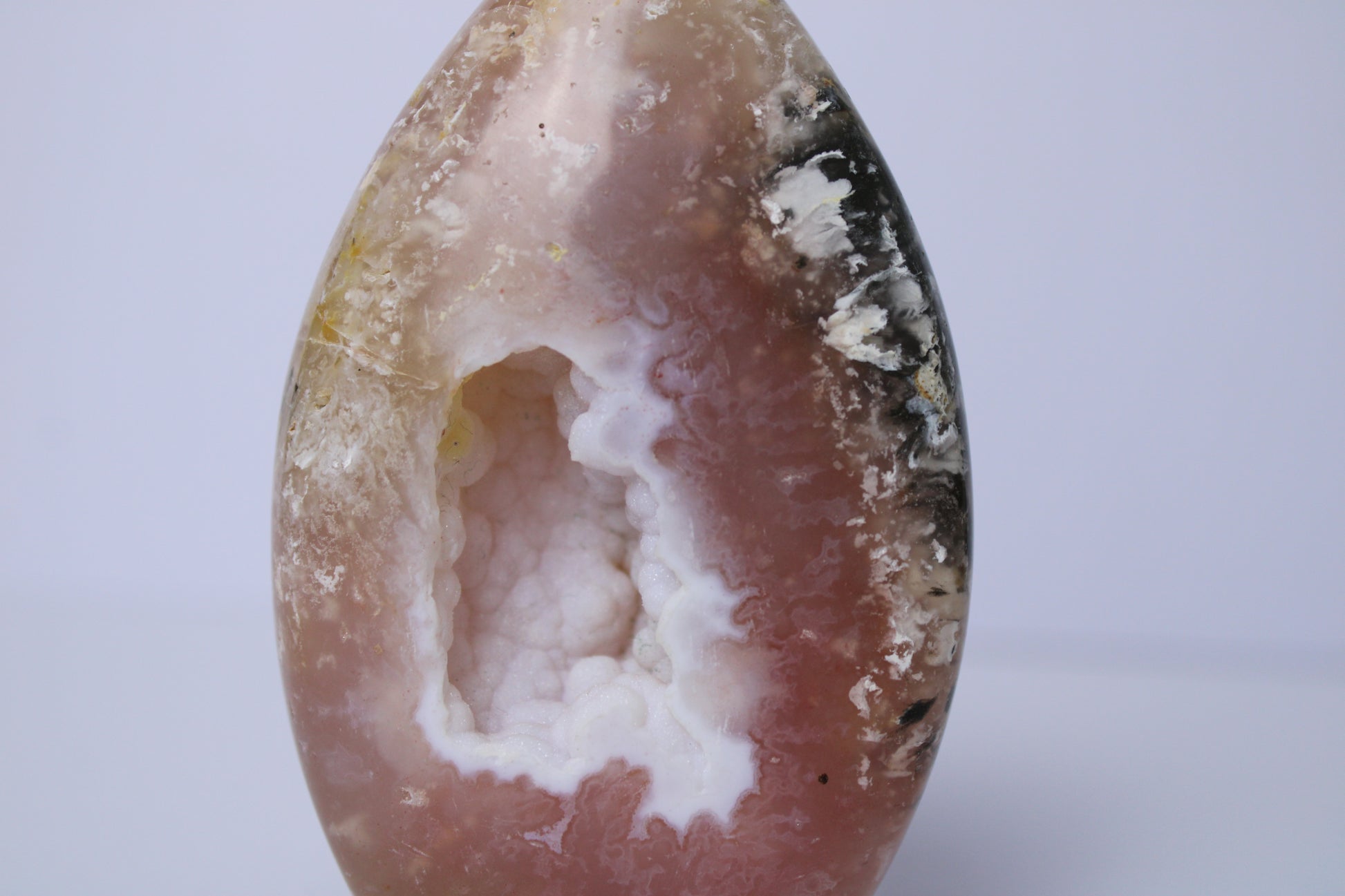 Pink plume agaat vlam - Gemstone Dreams