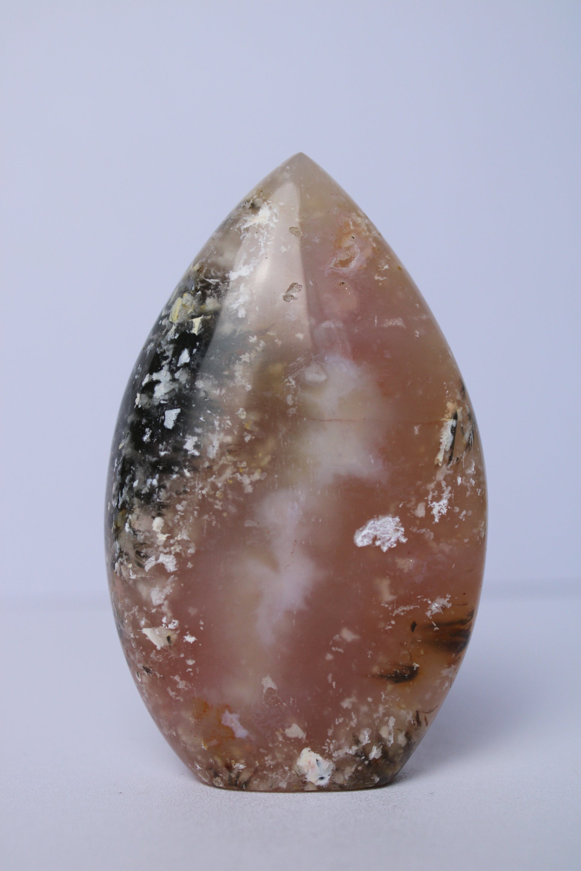 Pink plume agaat vlam - Gemstone Dreams