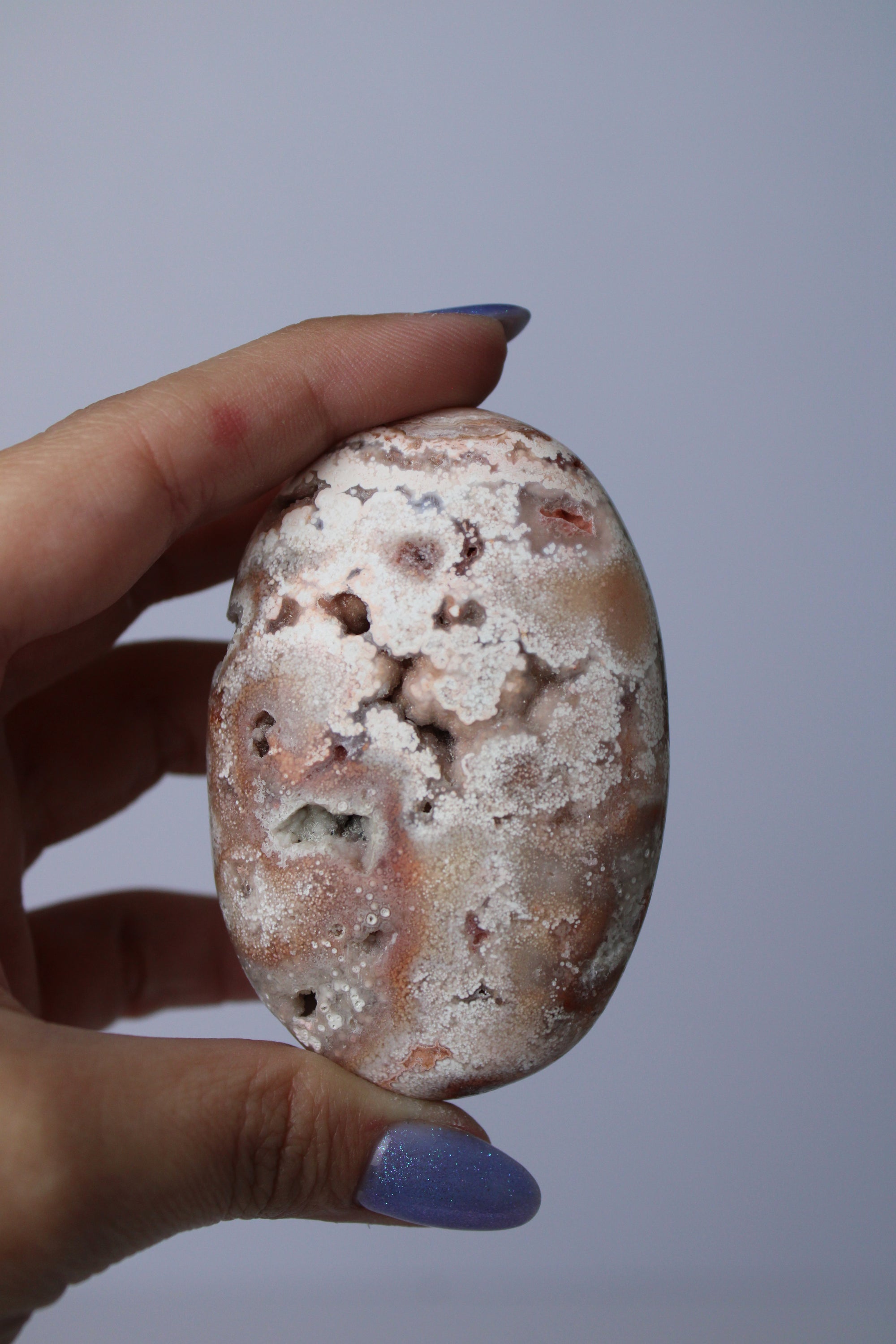 Pink crazy lace agaat palmsteen - Gemstone Dreams