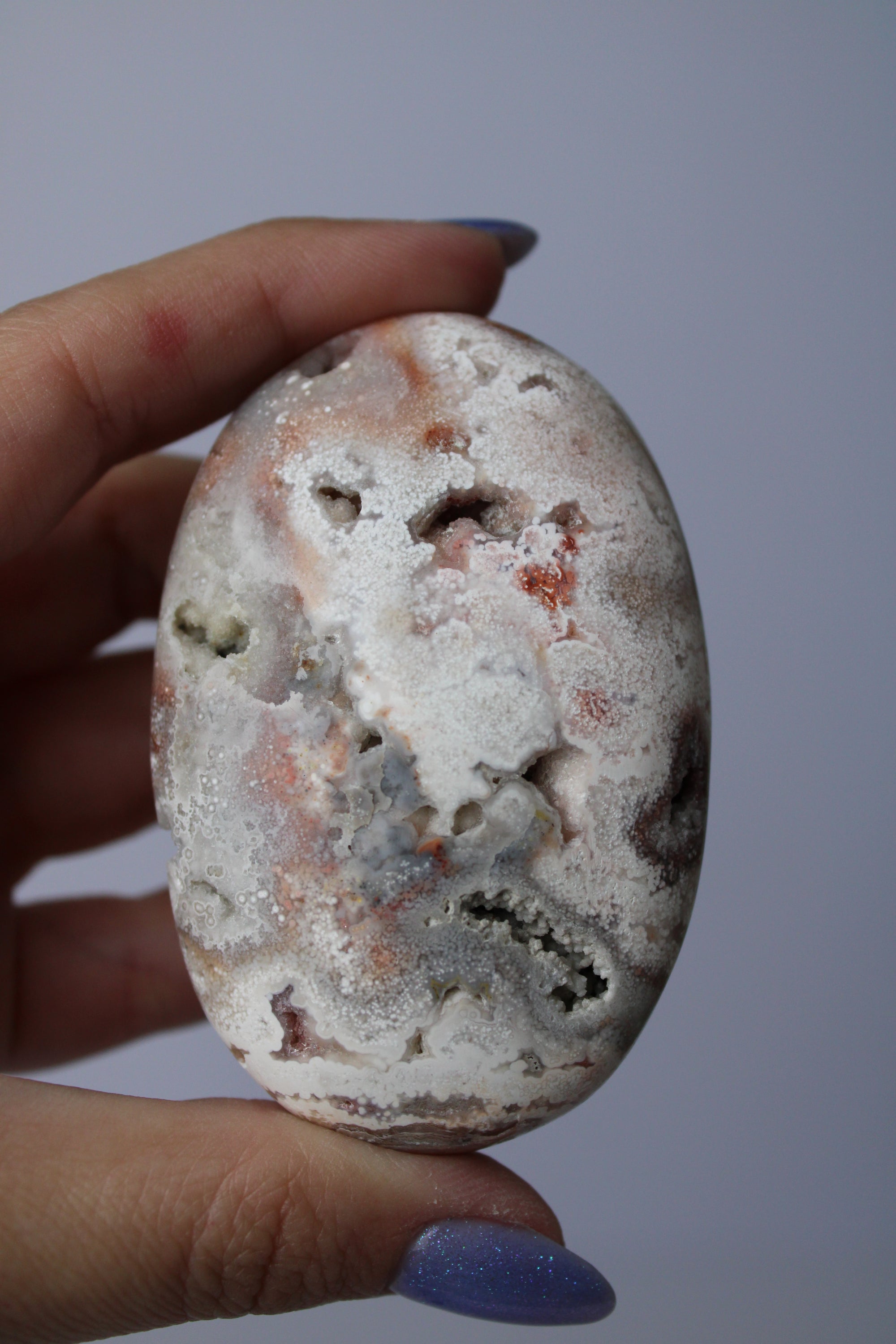 Pink crazy lace agaat palmsteen - Gemstone Dreams