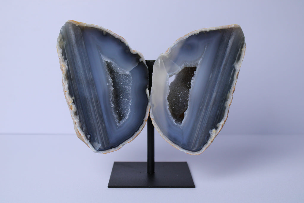 Agaat vlinder op standaard - Gemstone Dreams
