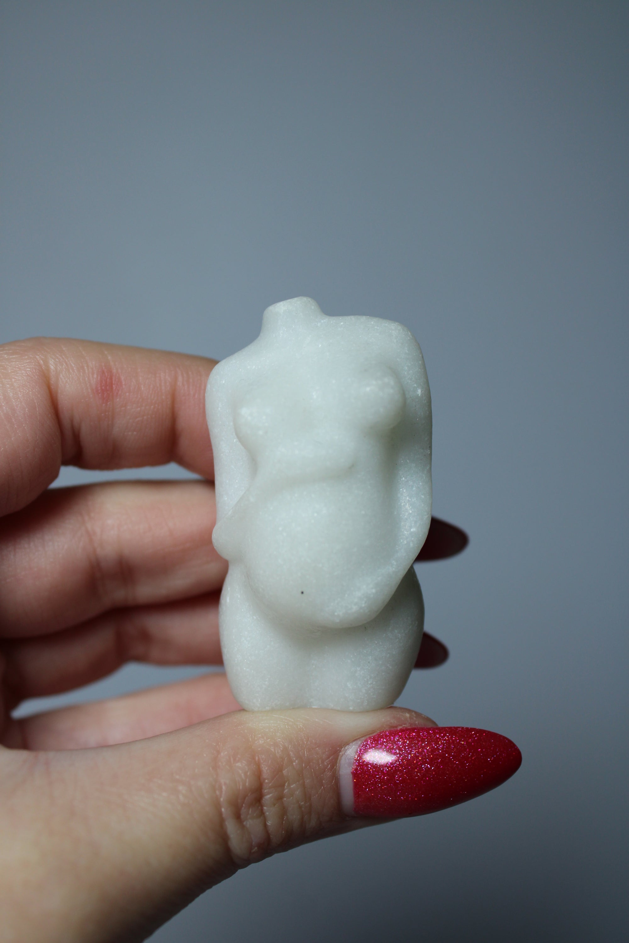 Lady body pregnant white jade