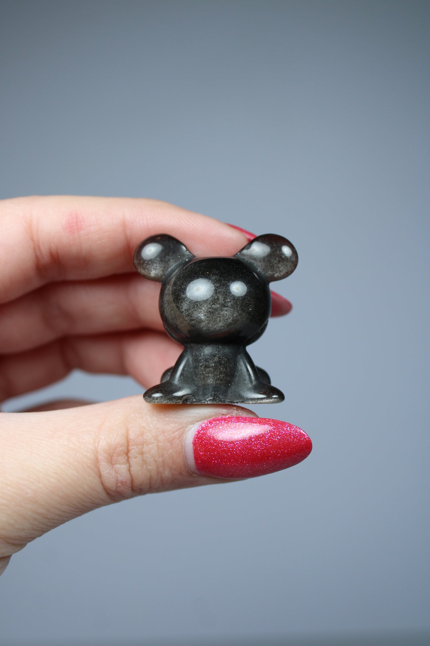 Mickey Mouse silver sheen obsidiaan
