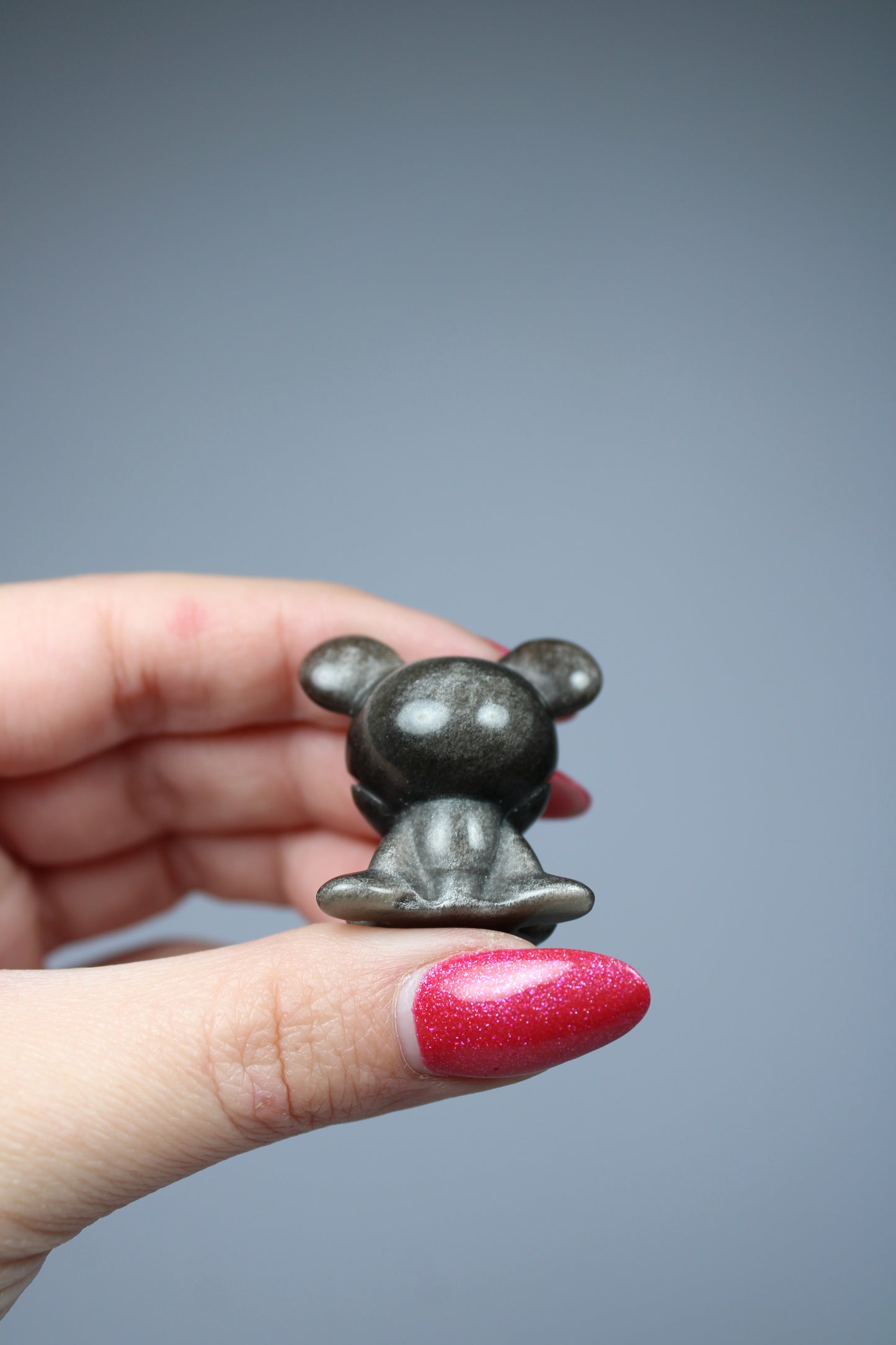 Mickey Mouse silver sheen obsidiaan