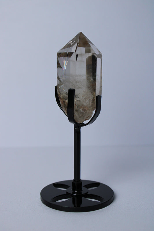 Rookkwarts punt op standaard - Gemstone Dreams