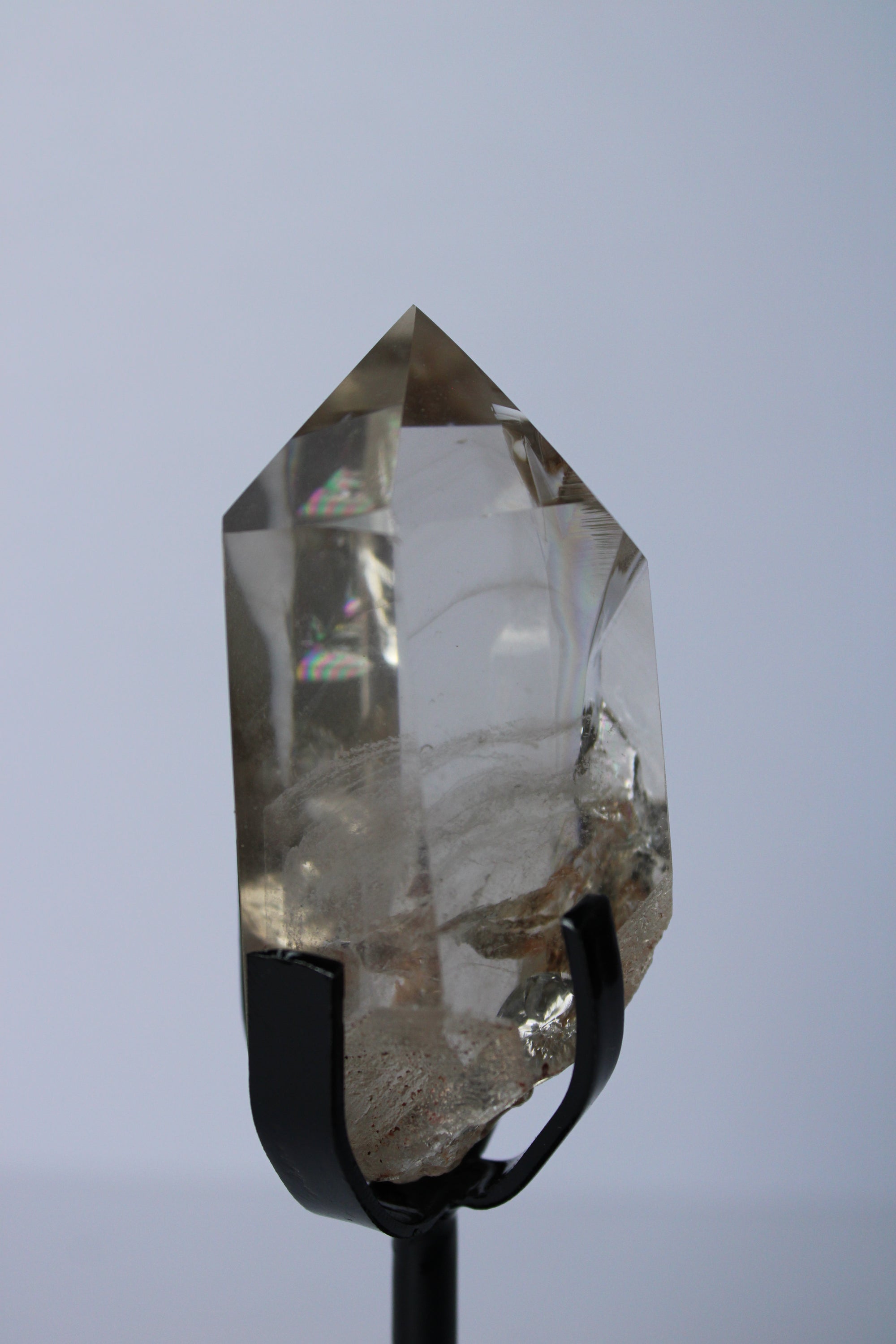 Rookkwarts punt op standaard - Gemstone Dreams
