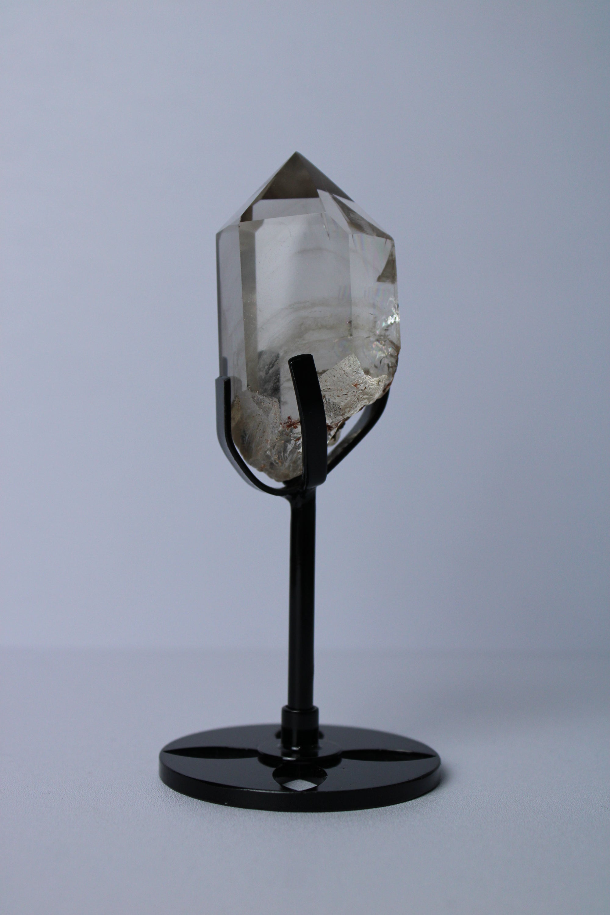 Rookkwarts punt op standaard - Gemstone Dreams