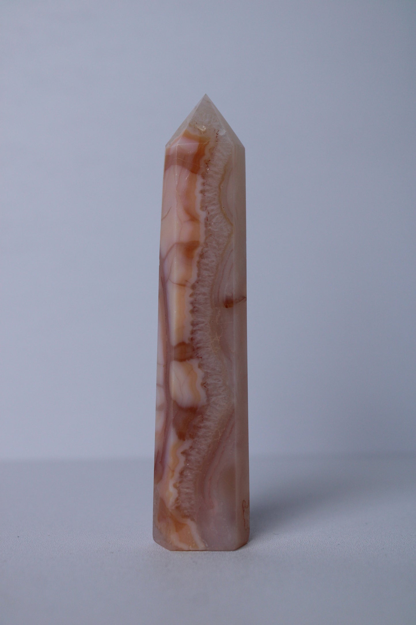 Bloemagaat met carneool toren - Gemstone Dreams