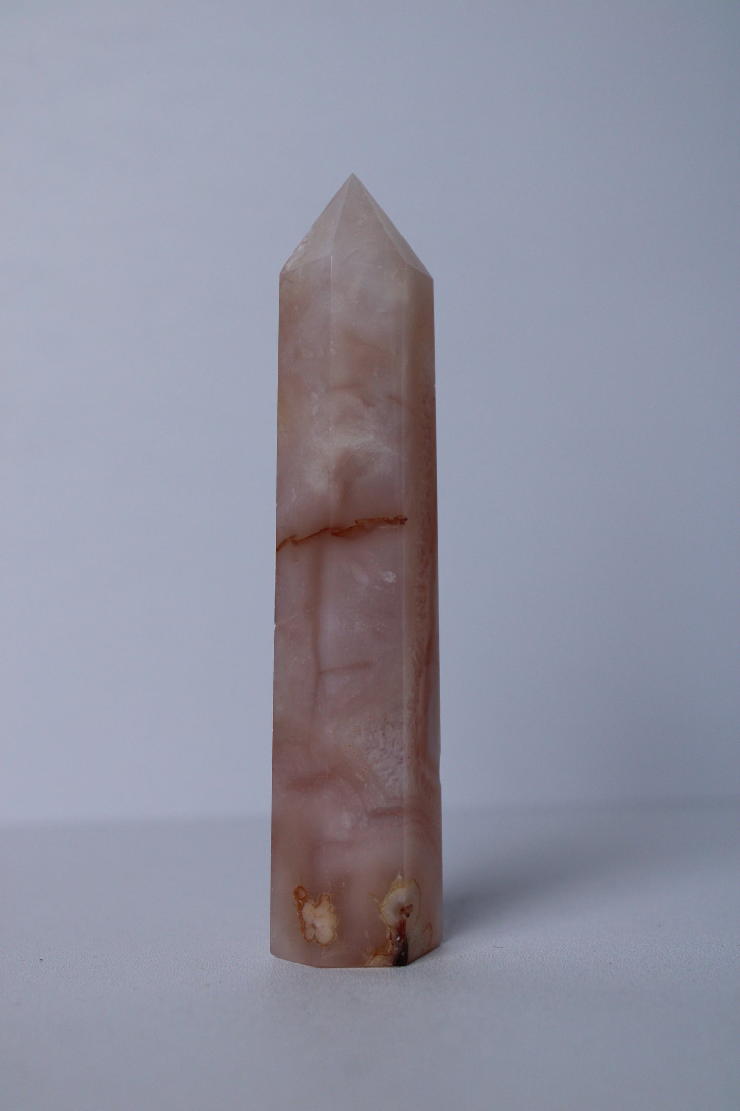 Bloemagaat met carneool toren - Gemstone Dreams
