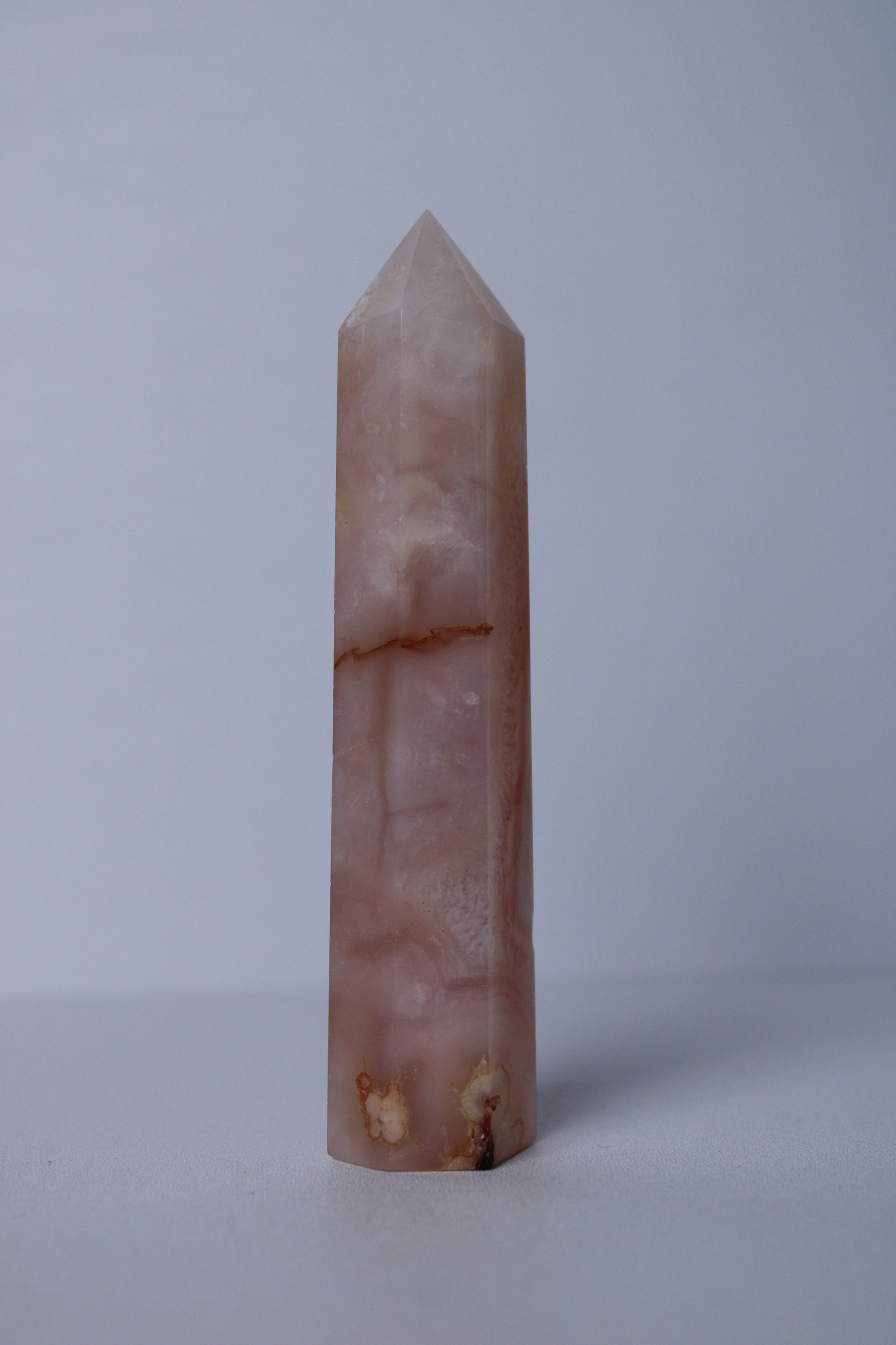 Bloemagaat met carneool toren - Gemstone Dreams