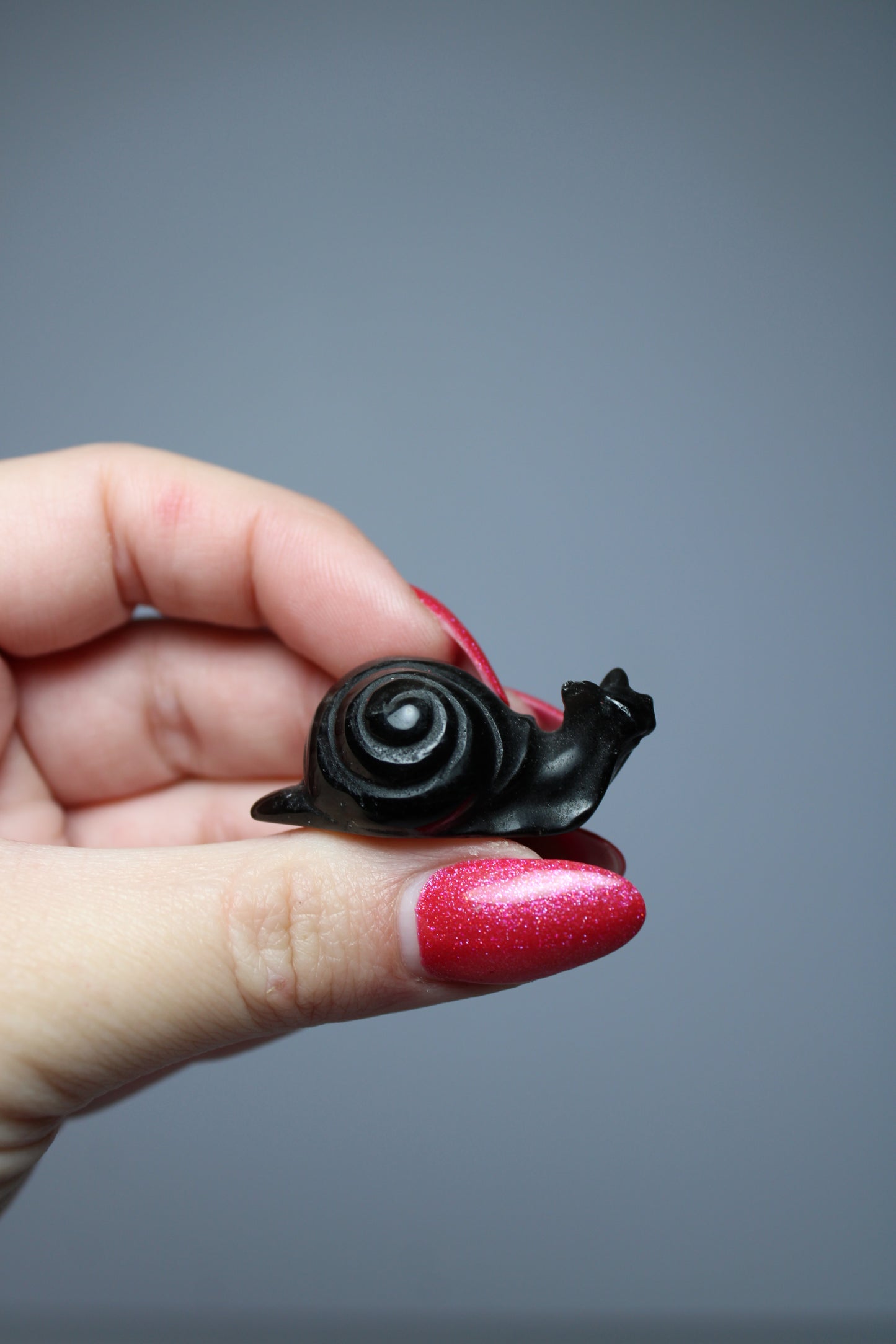 Slak zwarte obsidiaan