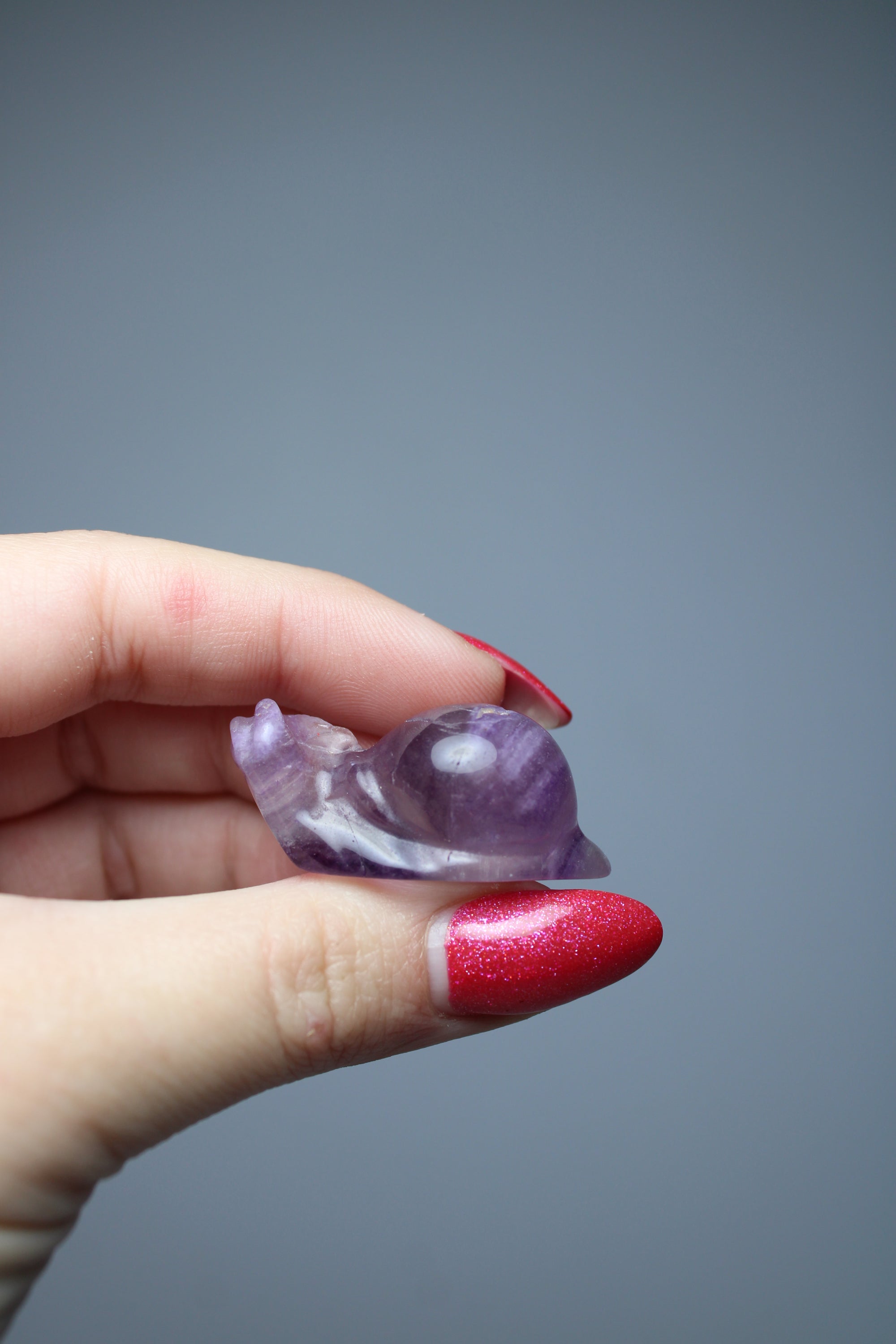 Snail purple fluorite