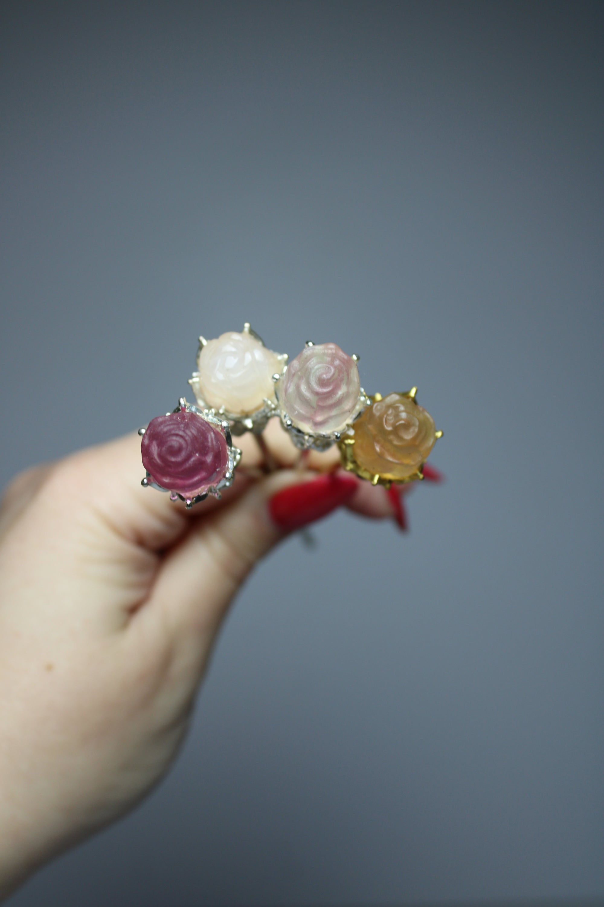 Flower fluorite
