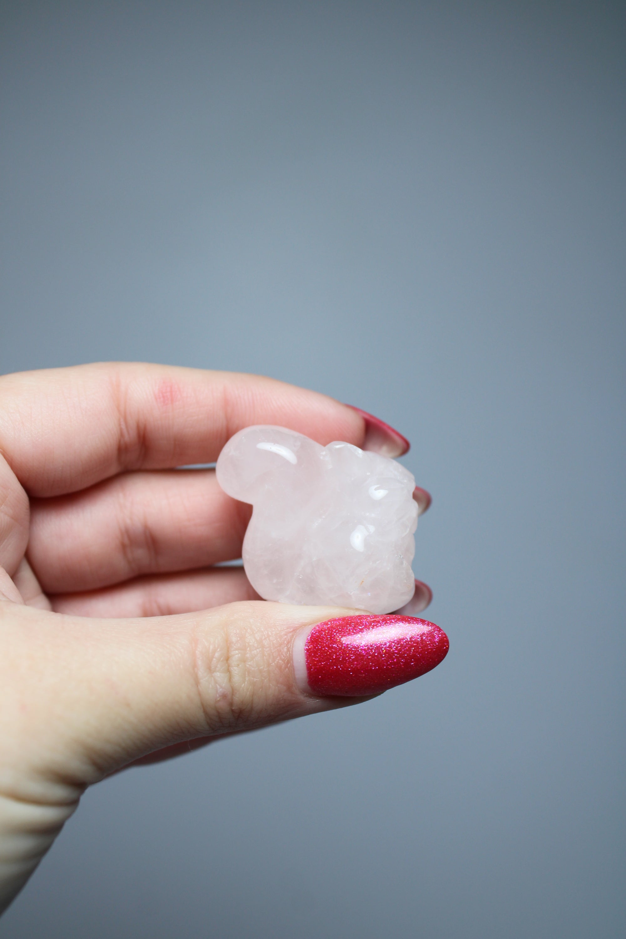 Squirrel rose quartz